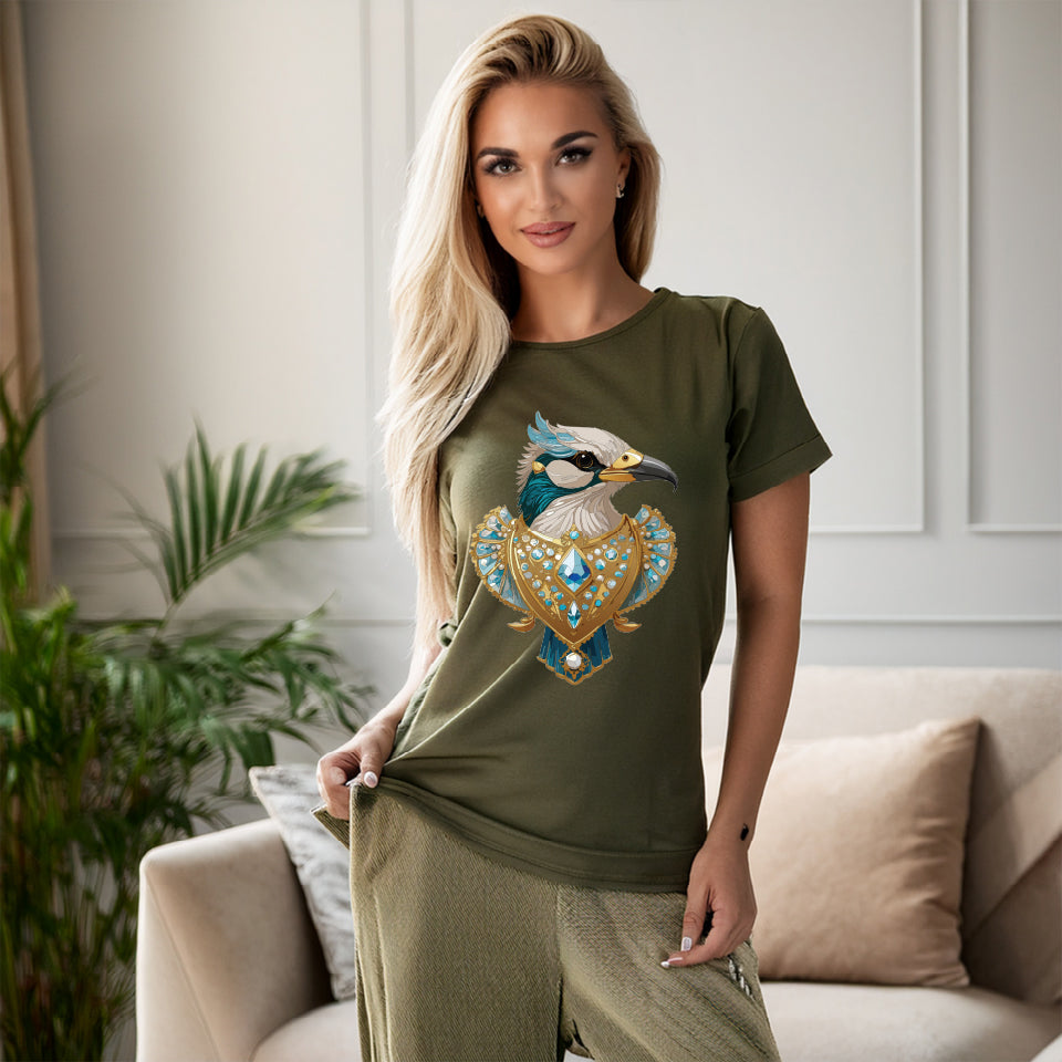 Animal Shirt, Shirt with Animals, Tee Shirt with Antique Animal Medallion