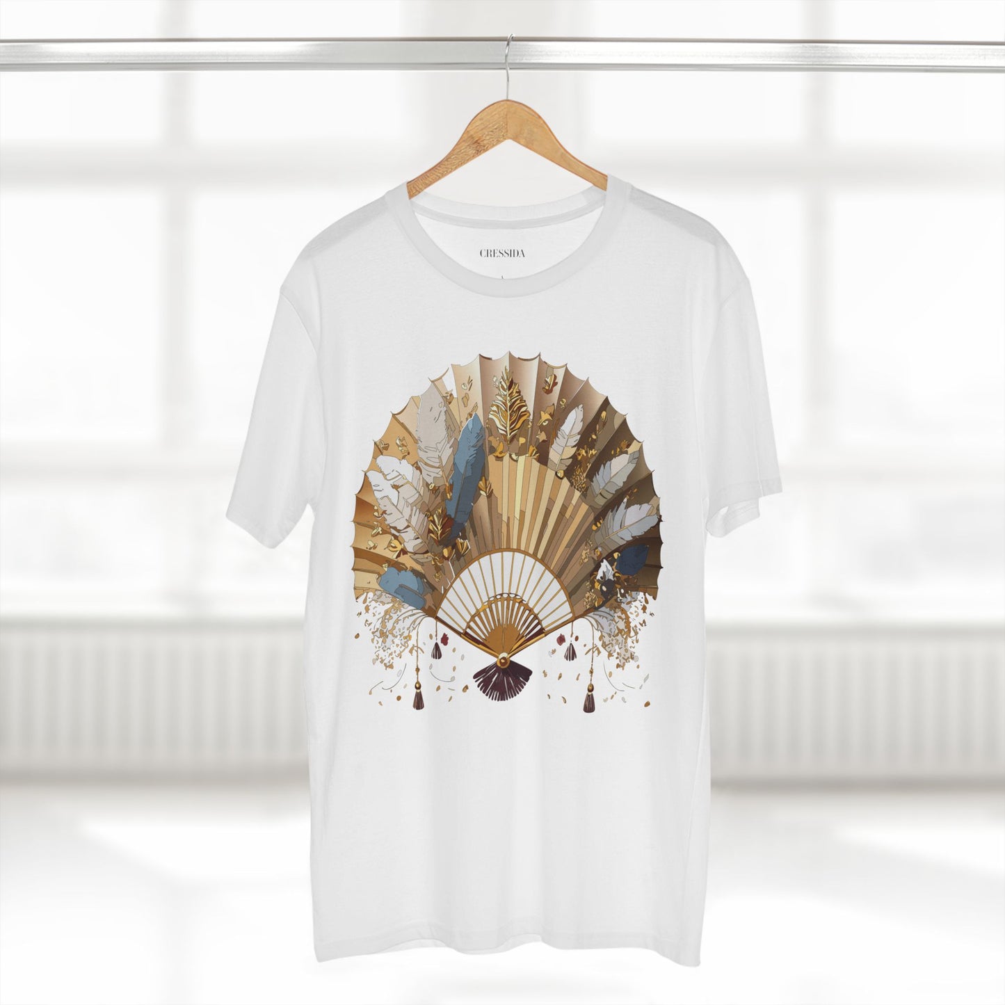 Fan shirt, Shirt with Fan, Tee Shirt with Antique Fan