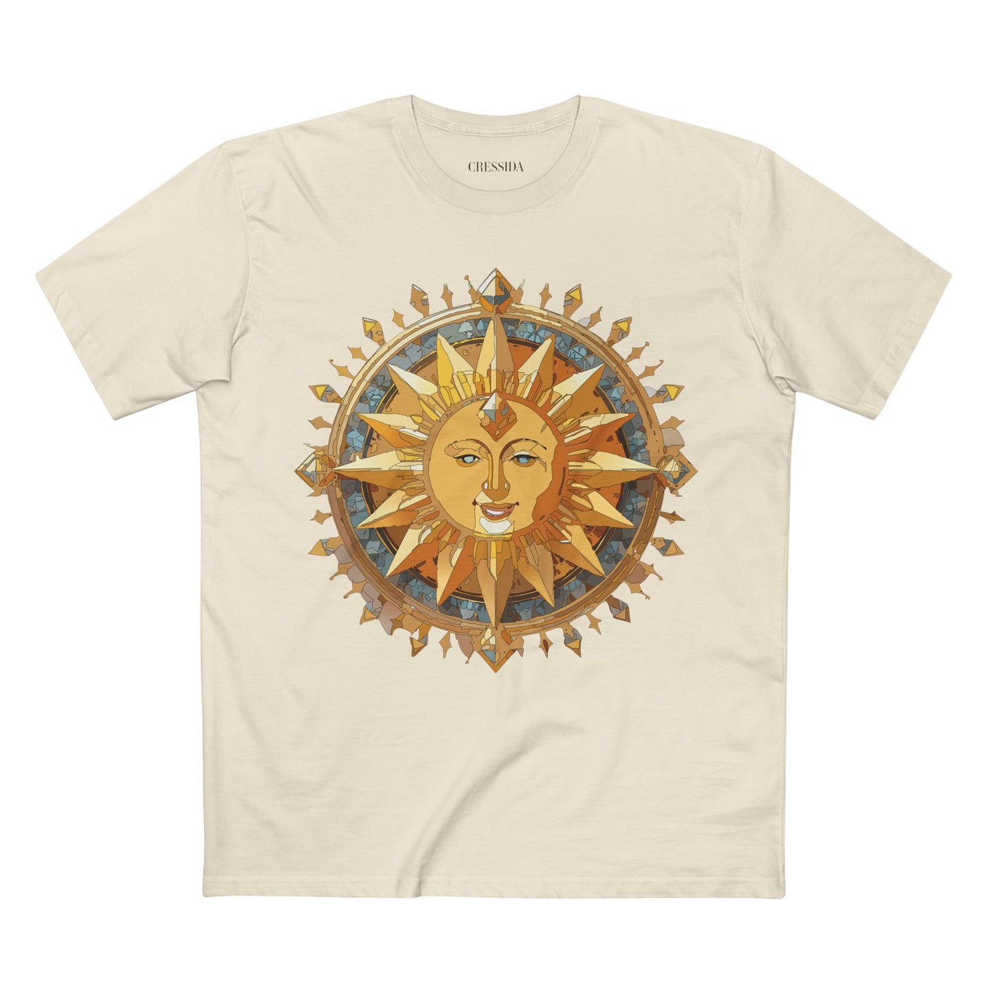 Sun Shirt, Shirt with Sun, Tee Shirt with Gold Sun