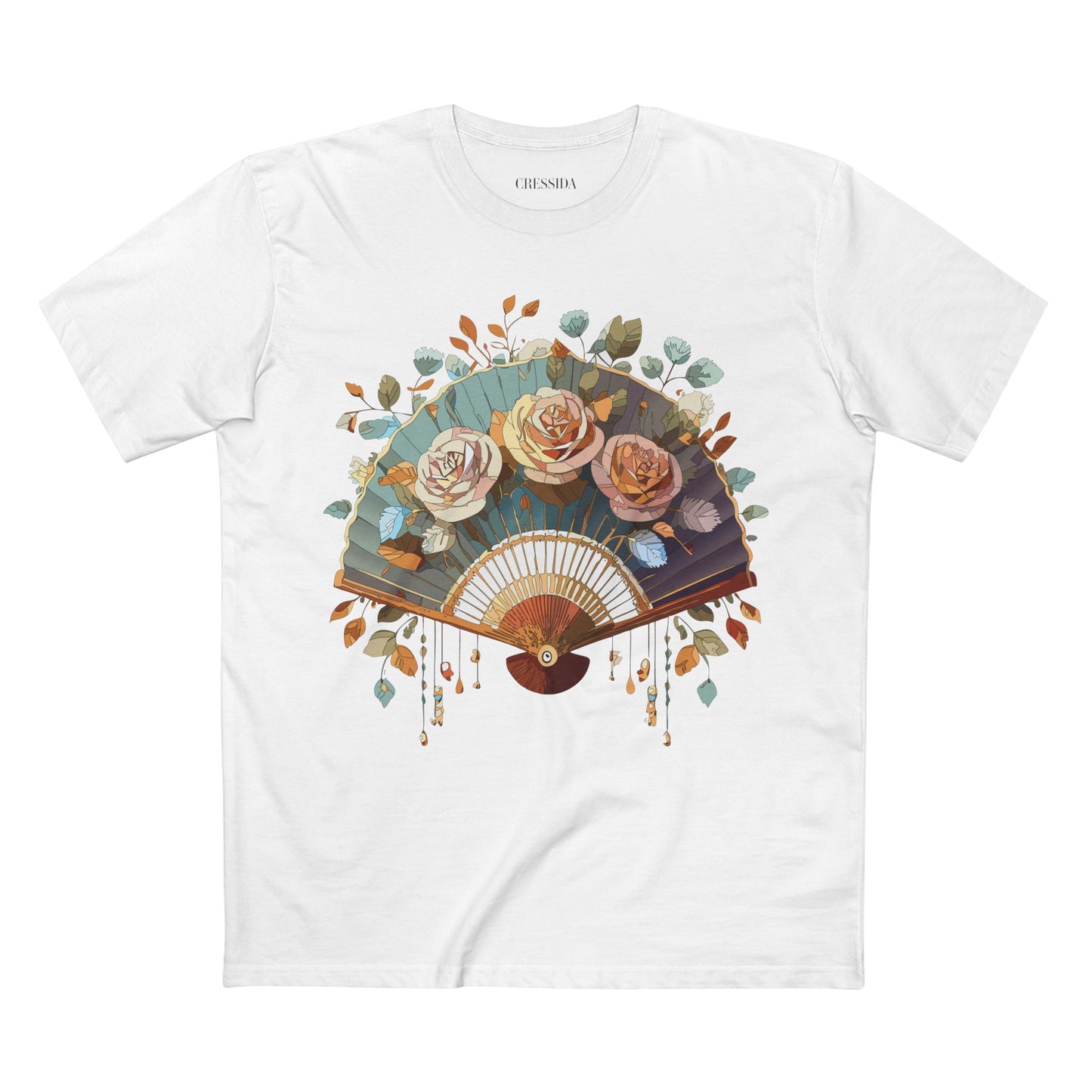 Fan shirt, Shirt with Fan, Tee Shirt with Antique Fan
