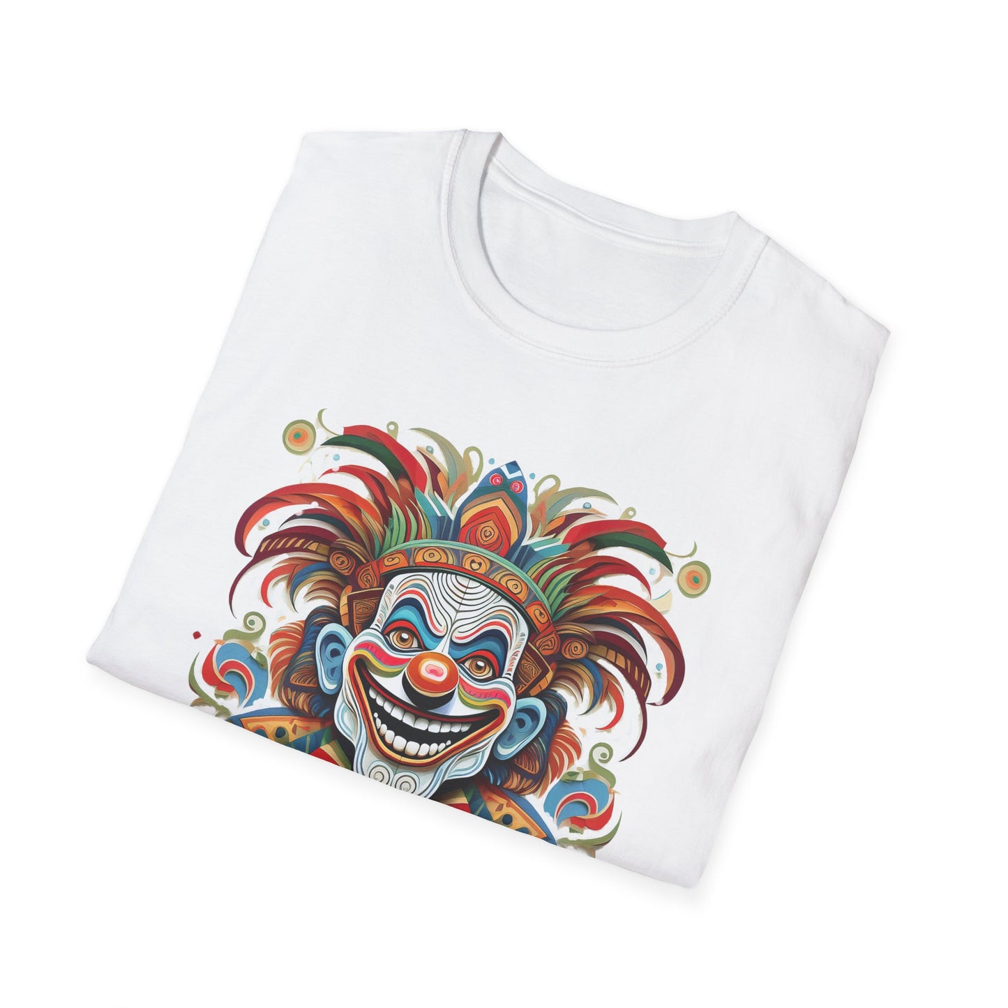 Clown Shirt, T Shirt with Clown, Funny Man Shirt, Tee Shirt with Funny Man, Circus Shirt, Shirt with Circus, Scary Man Shirt, Shirt with Scary Man