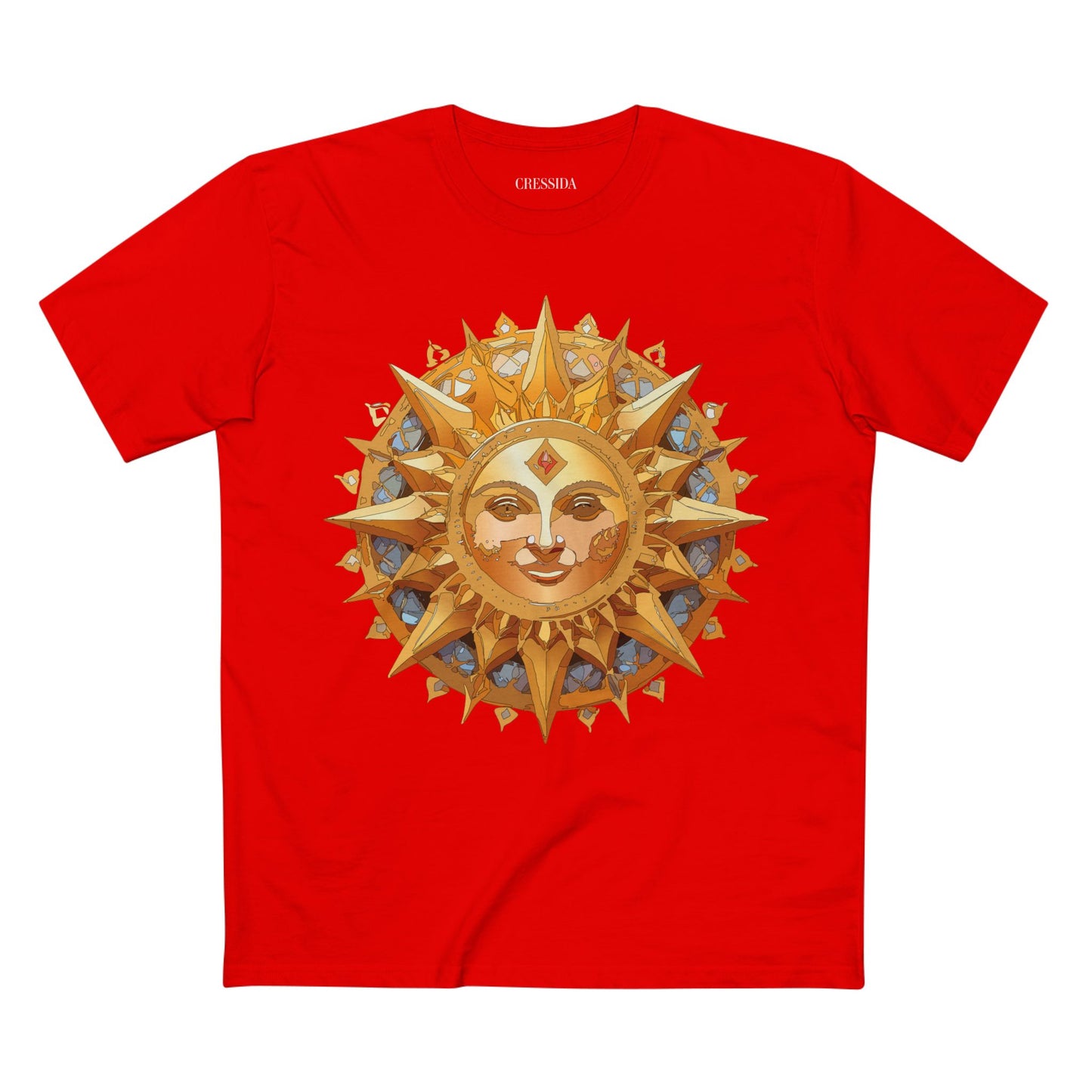 Sun Shirt, Shirt with Sun, Tee Shirt with Gold Sun