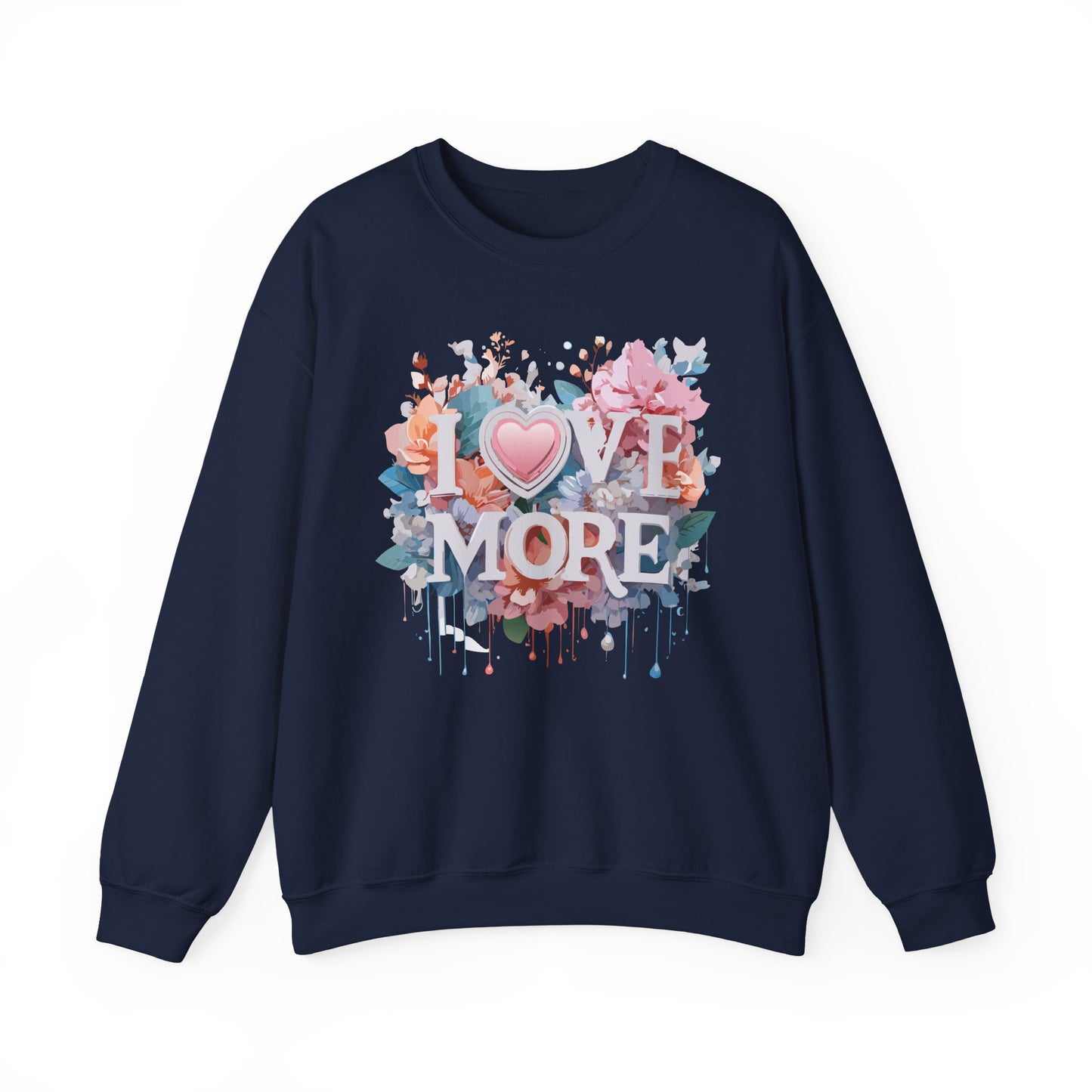 Floral Love Sweatshirt, Valentine's Day Sweatshirt, Love Flower Sweatshirt