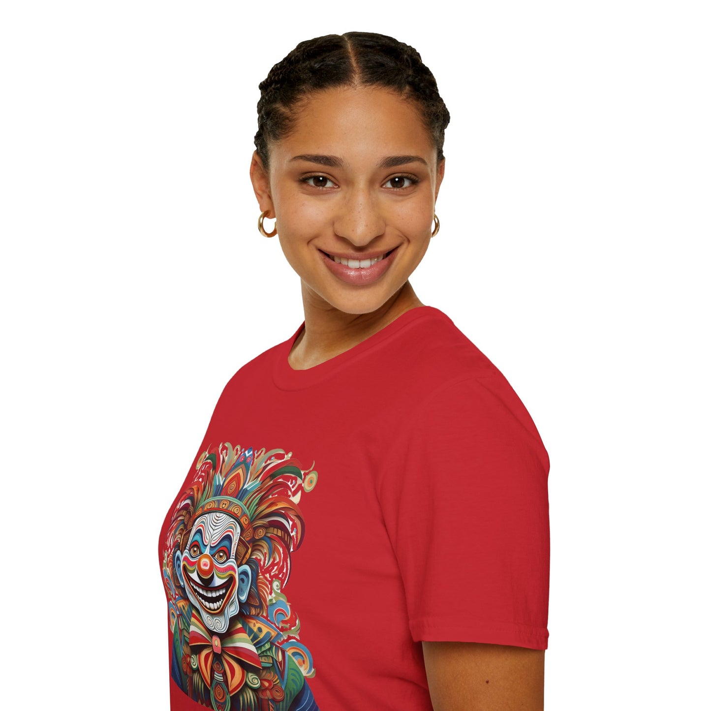 Clown Shirt, T Shirt with Clown, Funny Man Shirt, Tee Shirt with Funny Man, Circus Shirt, Shirt with Circus, Scary Man Shirt, Shirt with Scary Man