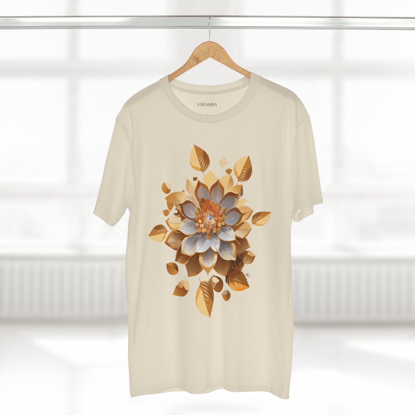Floral Shirt, Shirt with Flower, Tee Shirt with Antique Flower