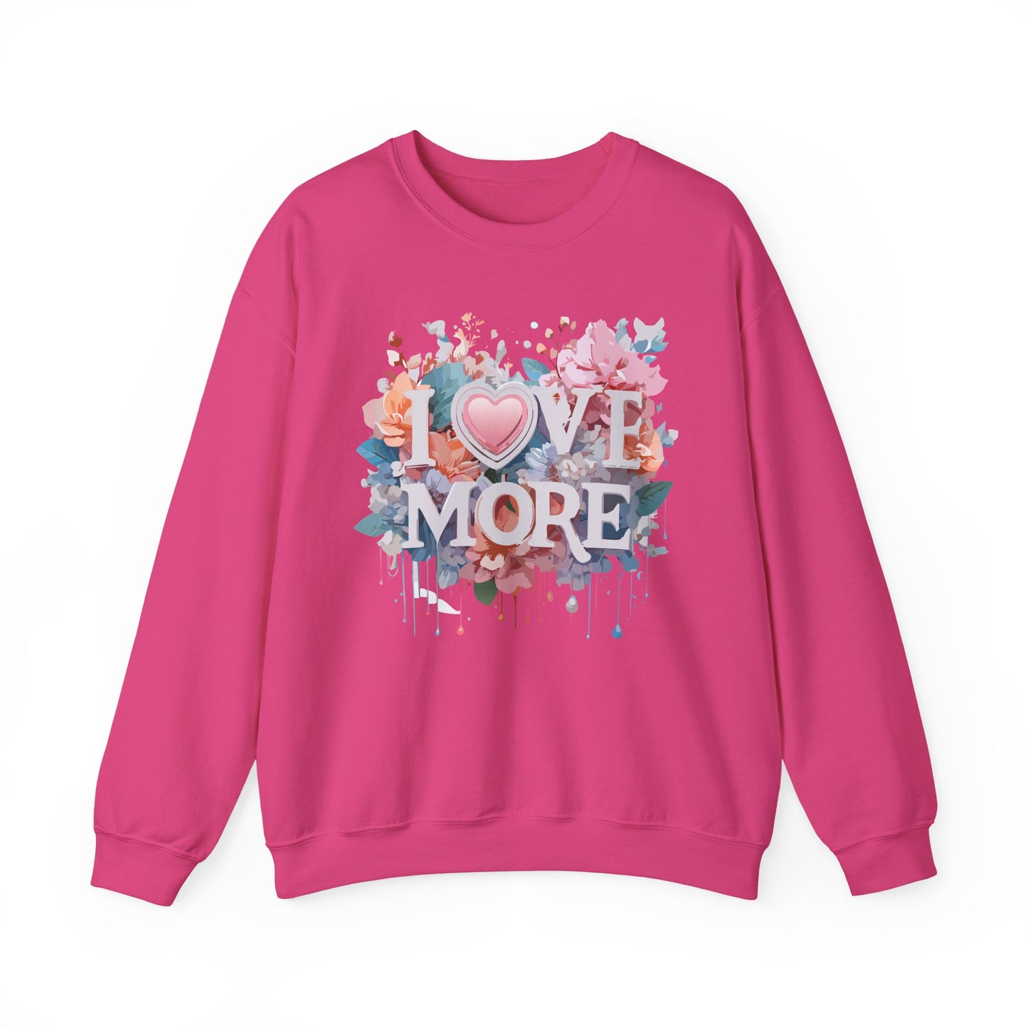 Floral Love Sweatshirt, Valentine's Day Sweatshirt, Love Flower Sweatshirt