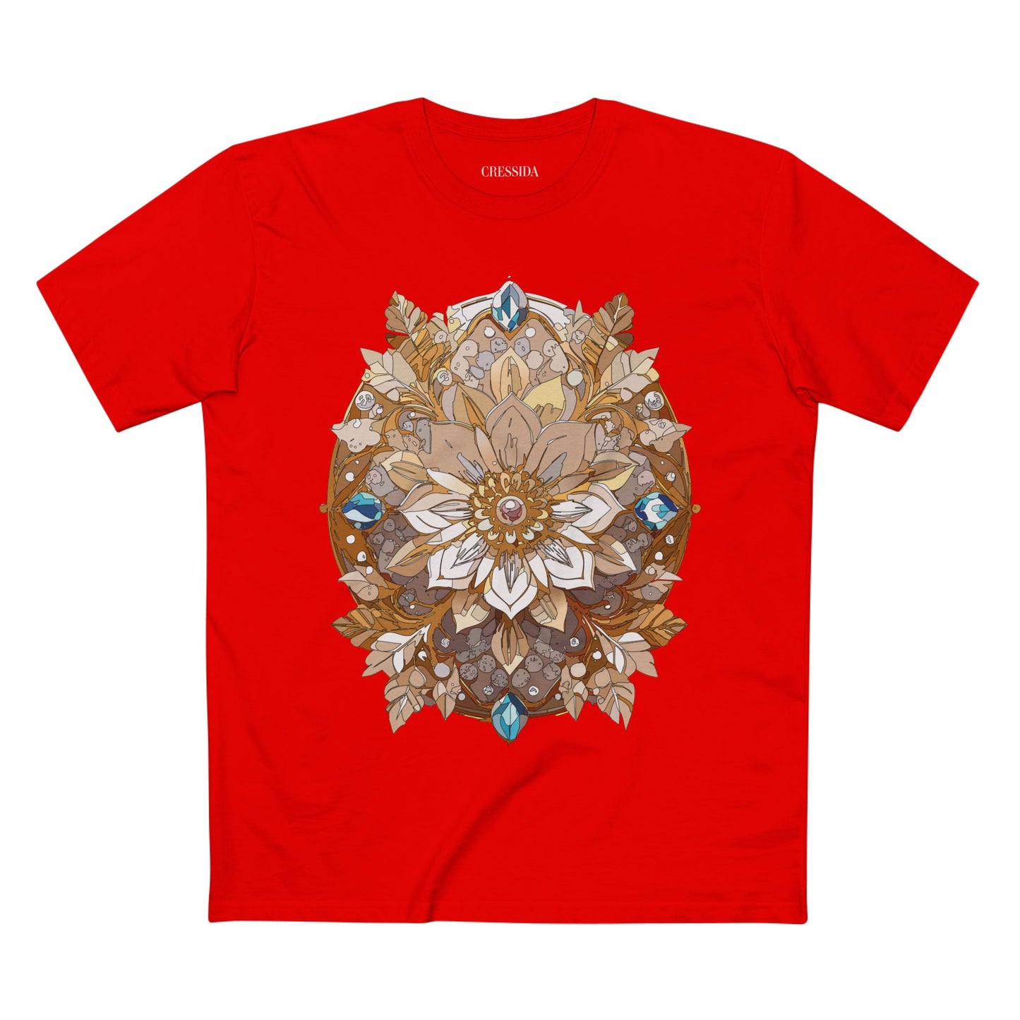 Floral Shirt, Shirt with Flower, Tee Shirt with Antique Flower