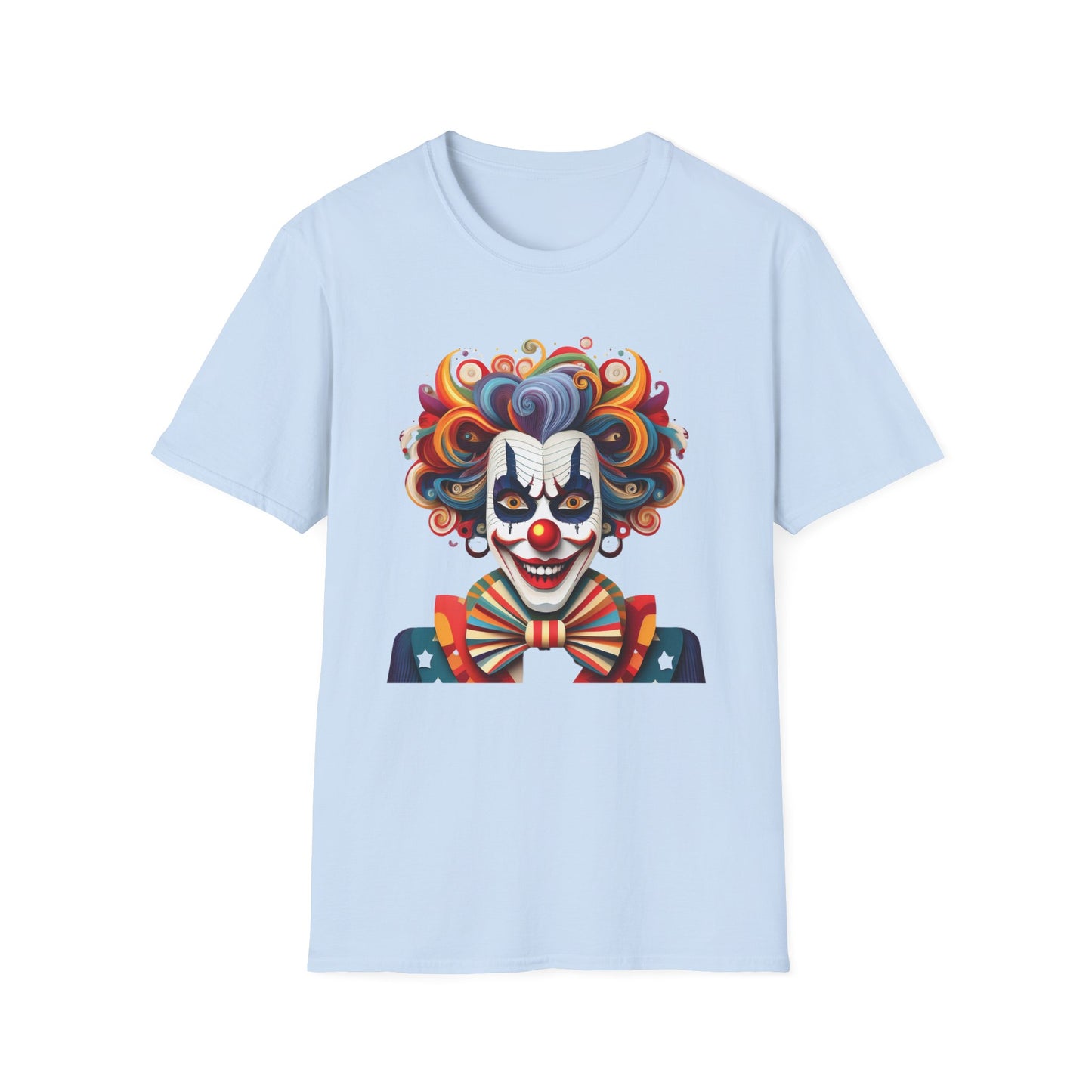 Clown Shirt, T Shirt with Clown, Funny Man Shirt, Tee Shirt with Funny Man, Circus Shirt, Shirt with Circus, Scary Man Shirt, Shirt with Scary Man