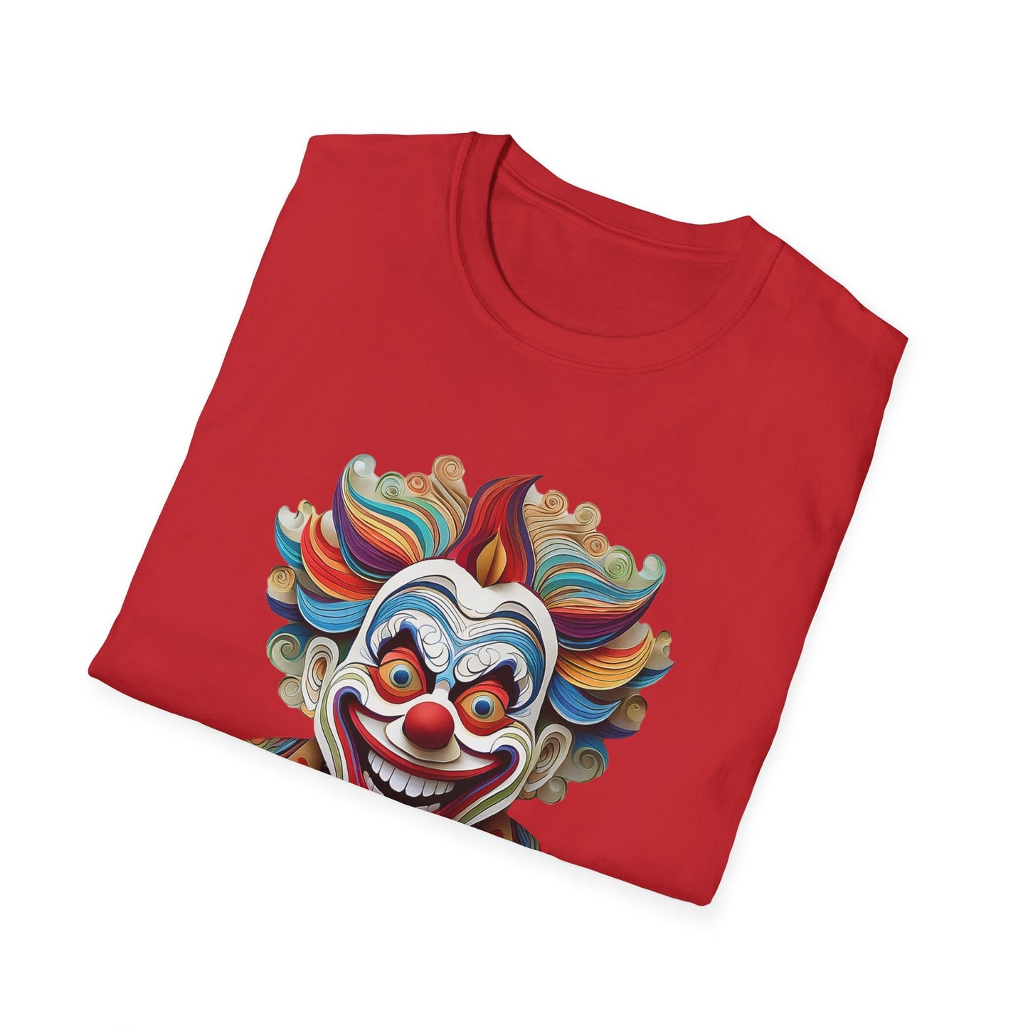 Clown Shirt, T Shirt with Clown, Funny Man Shirt, Tee Shirt with Funny Man, Circus Shirt, Shirt with Circus, Scary Man Shirt, Shirt with Scary Man