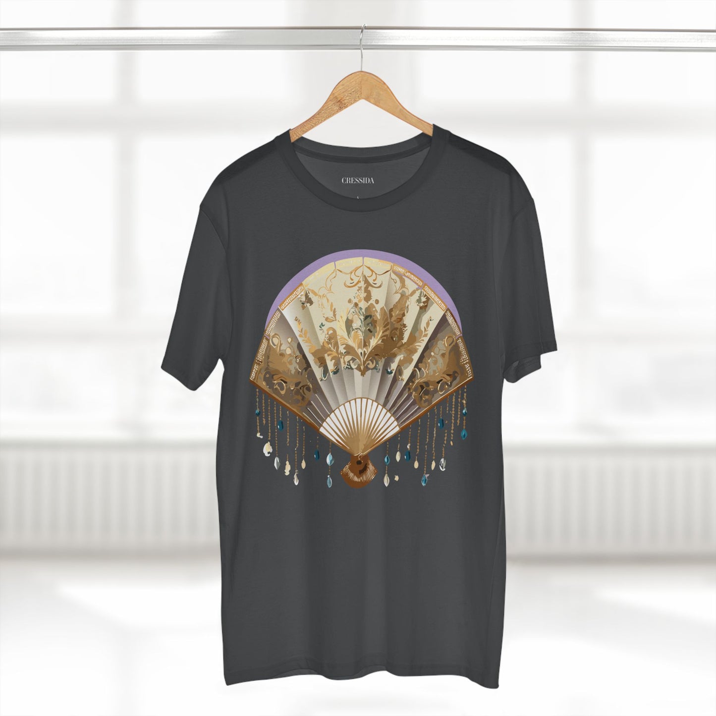 Fan shirt, Shirt with Fan, Tee Shirt with Antique Fan