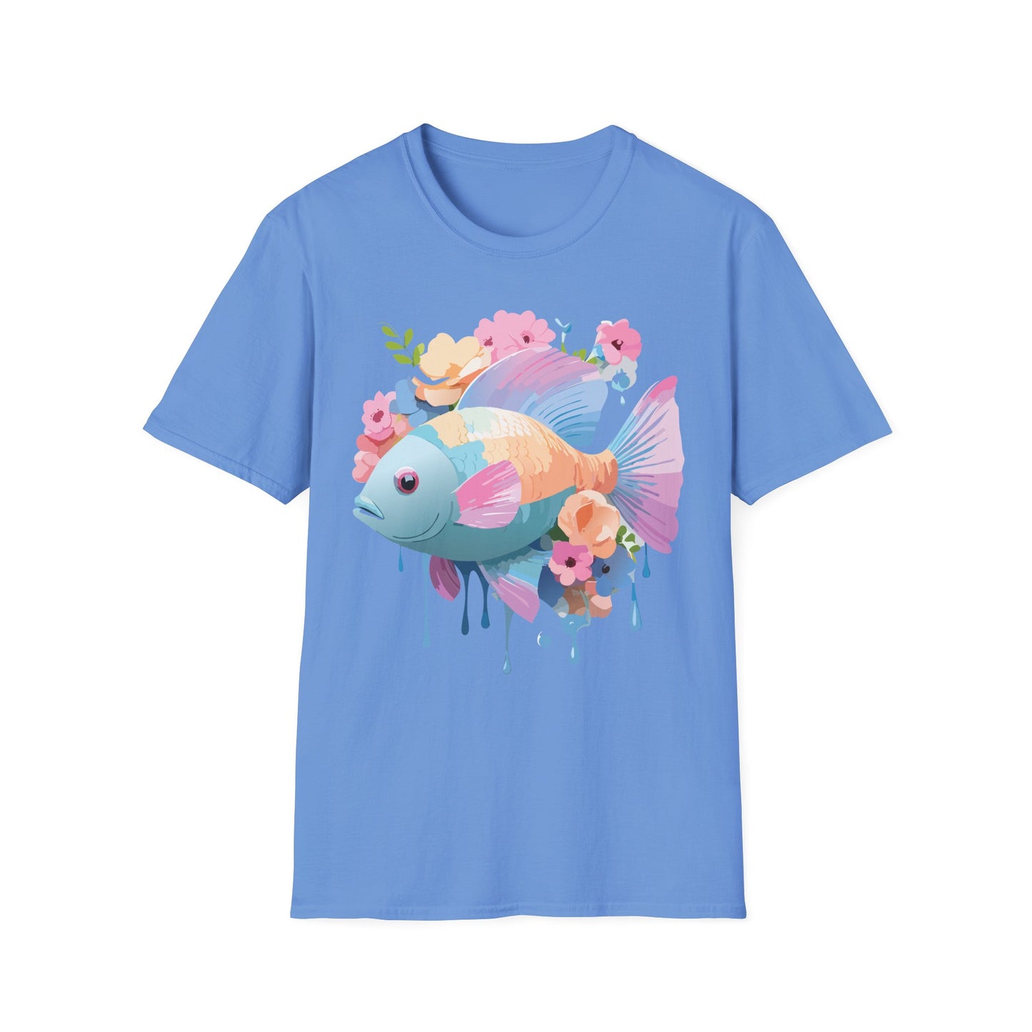 Fish Art Design Shirt, T Shirt with Fish, Graphic Shirt, Tee Shirt with Graphic Design, Shirt with Fish Graphic Art