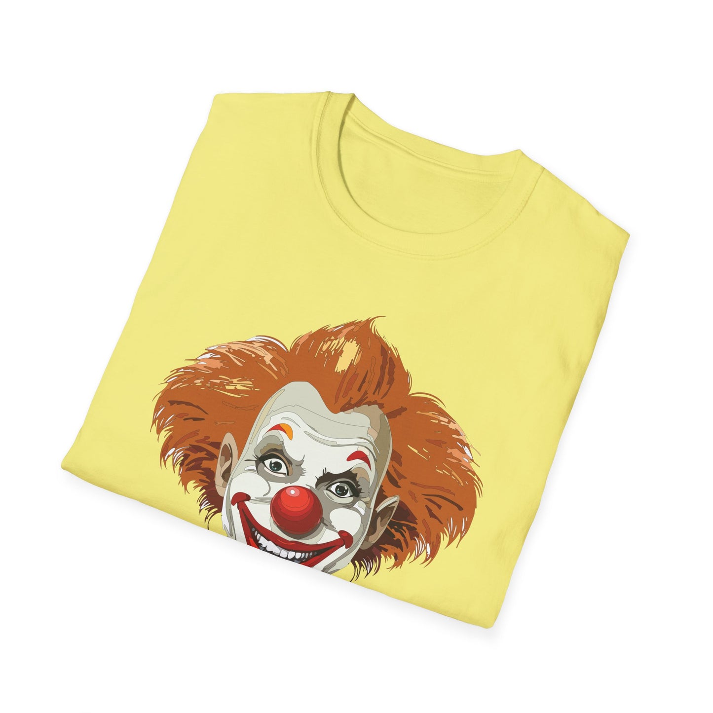 Clown Shirt, T Shirt with Clown, Funny Man Shirt, Tee Shirt with Funny Man, Circus Shirt, Shirt with Circus, Scary Man Shirt, Shirt with Scary Man