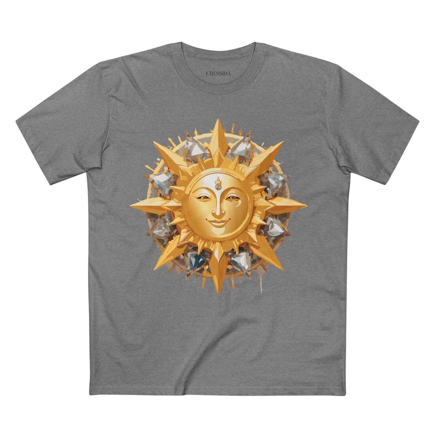 Sun Shirt, Shirt with Sun, Tee Shirt with Gold Sun