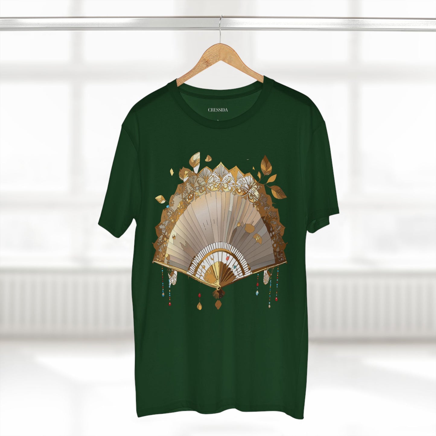 Fan shirt, Shirt with Fan, Tee Shirt with Antique Fan