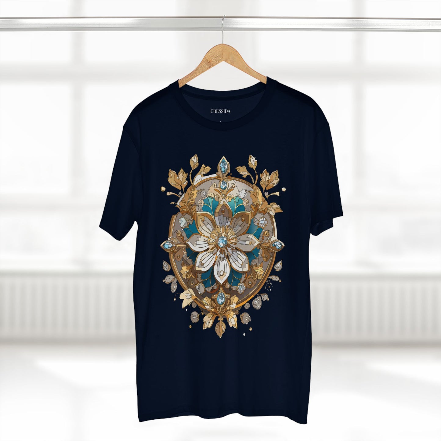 Floral Shirt, Shirt with Flower, Tee Shirt with Antique Flower