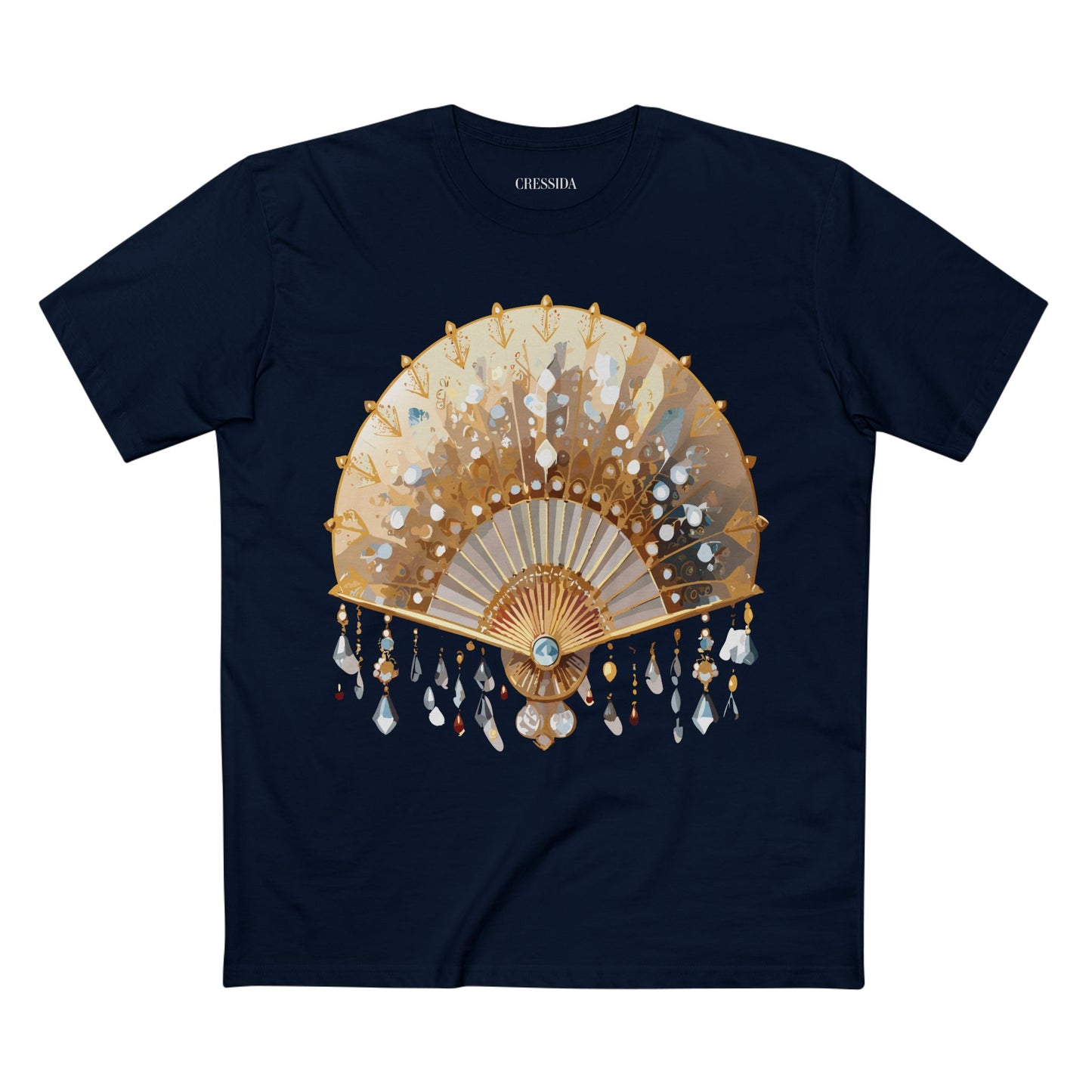Fan shirt, Shirt with Fan, Tee Shirt with Antique Fan
