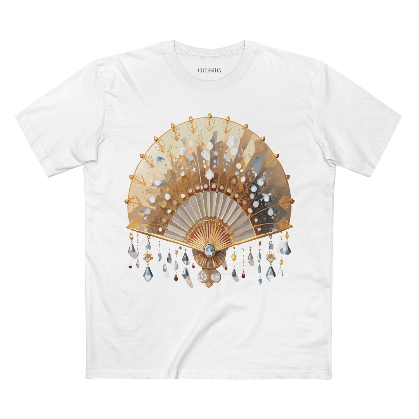 Fan shirt, Shirt with Fan, Tee Shirt with Antique Fan
