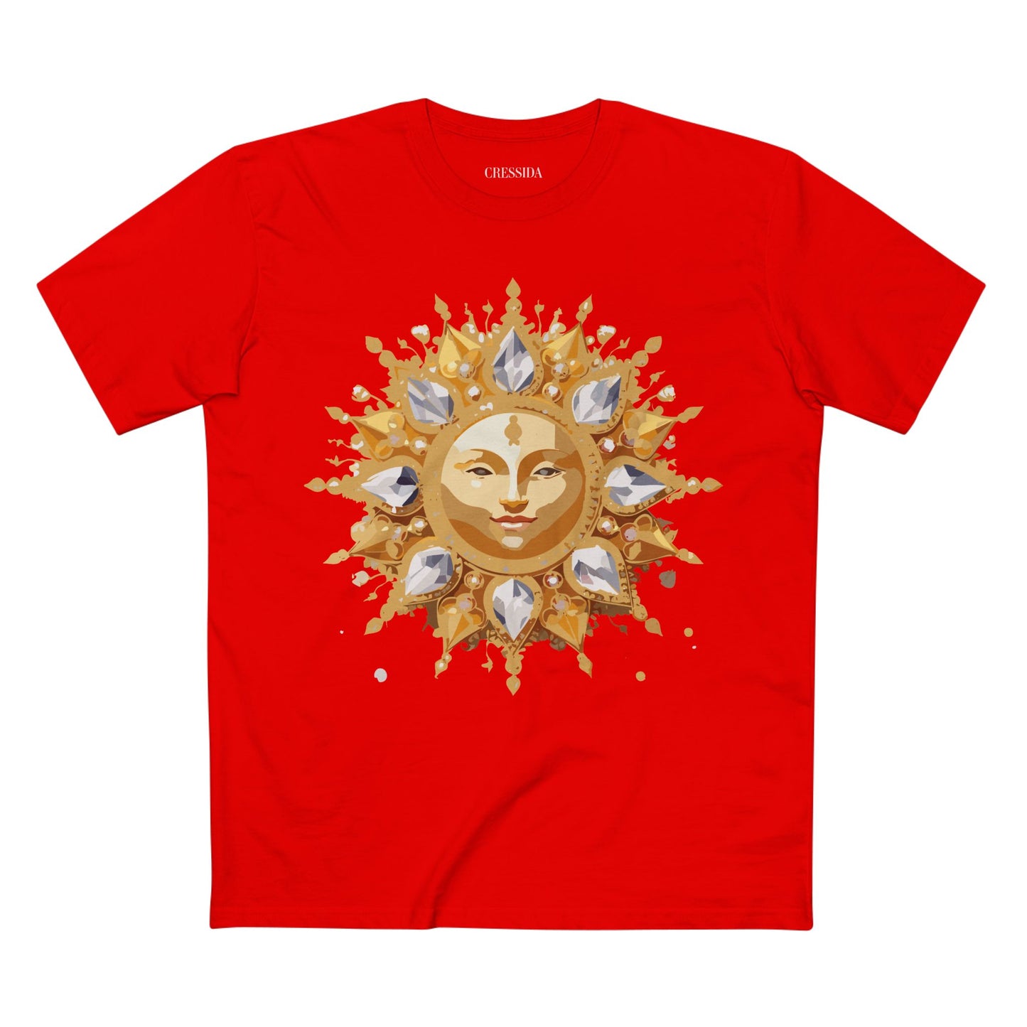 Sun Shirt, Shirt with Sun, Tee Shirt with Gold Sun