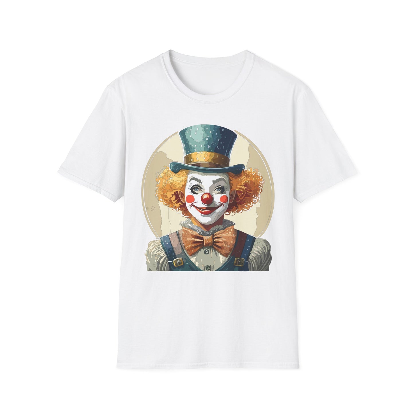 Clown Shirt, T Shirt with Clown, Funny Man Shirt, Tee Shirt with Funny Man, Circus Shirt, Shirt with Circus, Scary Man Shirt, Shirt with Scary Man