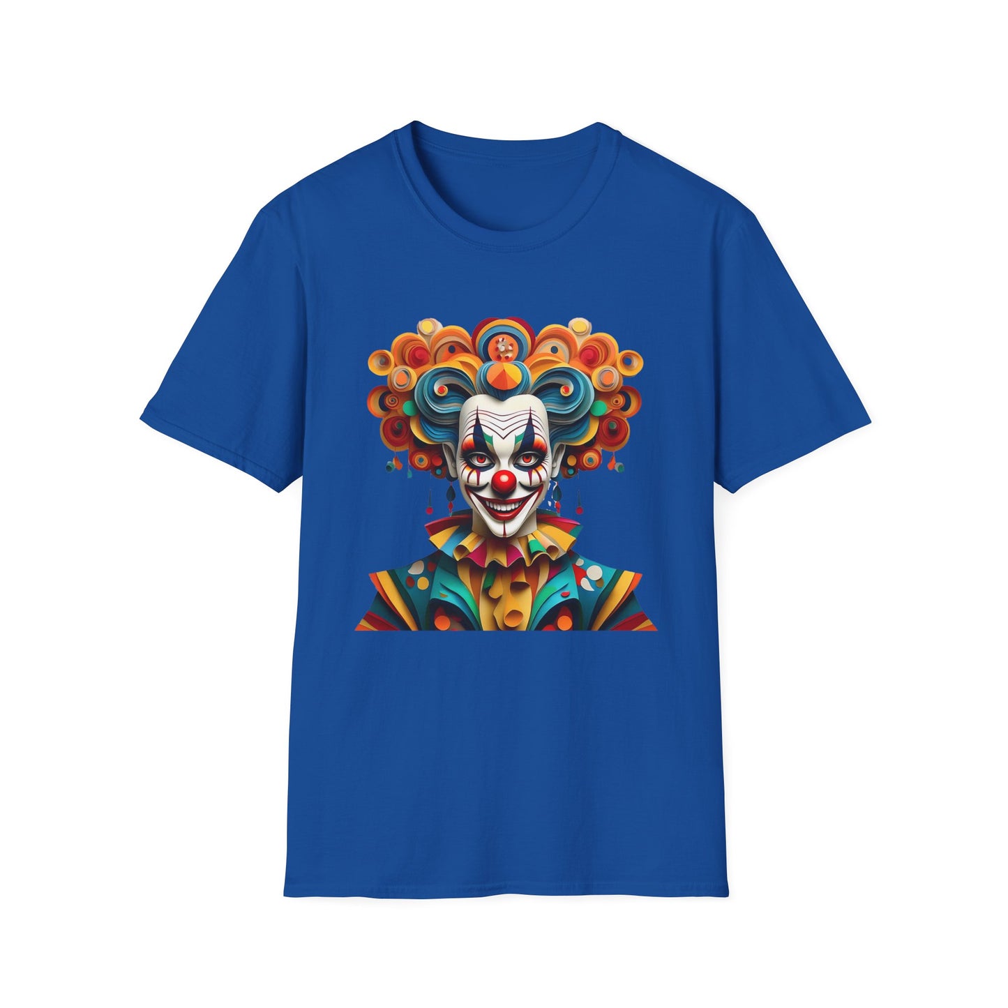 Clown Shirt, T Shirt with Clown, Funny Man Shirt, Tee Shirt with Funny Man, Circus Shirt, Shirt with Circus, Scary Man Shirt, Shirt with Scary Man