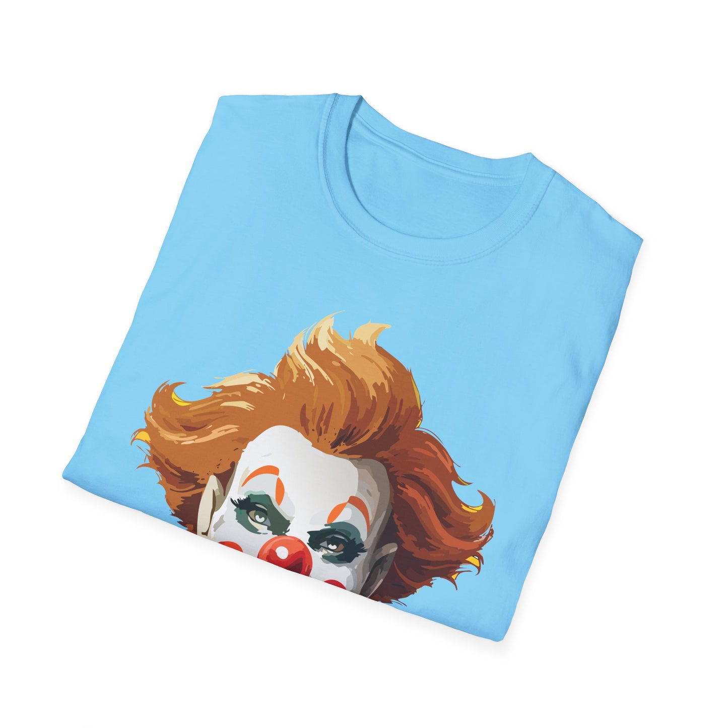 Clown Shirt, T Shirt with Clown, Funny Man Shirt, Tee Shirt with Funny Man, Circus Shirt, Shirt with Circus, Scary Man Shirt, Shirt with Scary Man