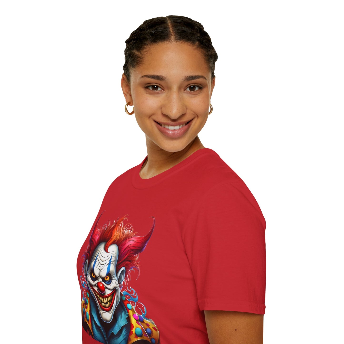 Clown Shirt, T Shirt with Clown, Funny Man Shirt, Tee Shirt with Funny Man, Circus Shirt, Shirt with Circus, Scary Man Shirt, Shirt with Scary Man