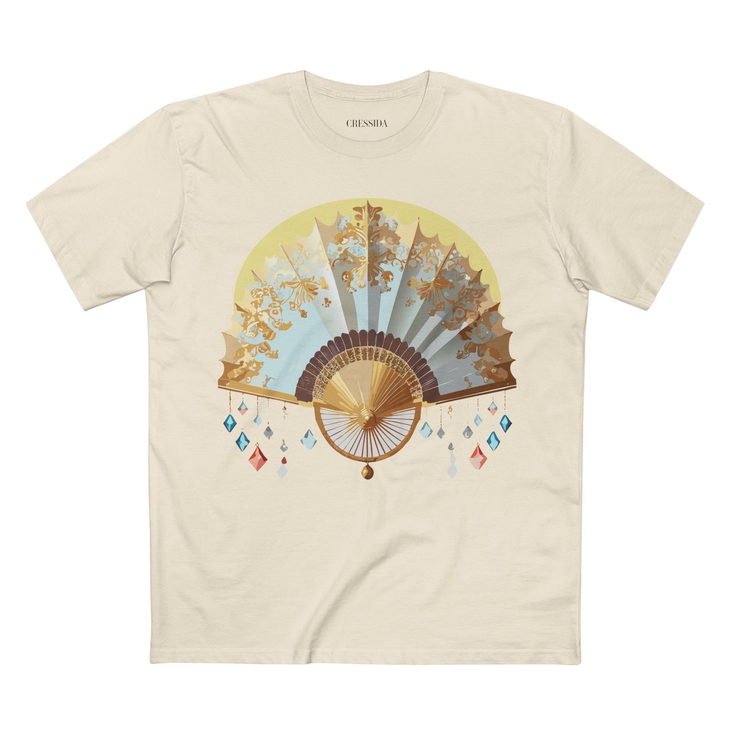 Fan shirt, Shirt with Fan, Tee Shirt with Antique Fan