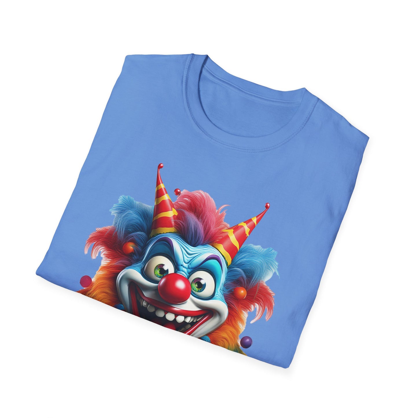 Clown Shirt, T Shirt with Clown, Funny Man Shirt, Tee Shirt with Funny Man, Circus Shirt, Shirt with Circus, Scary Man Shirt, Shirt with Scary Man