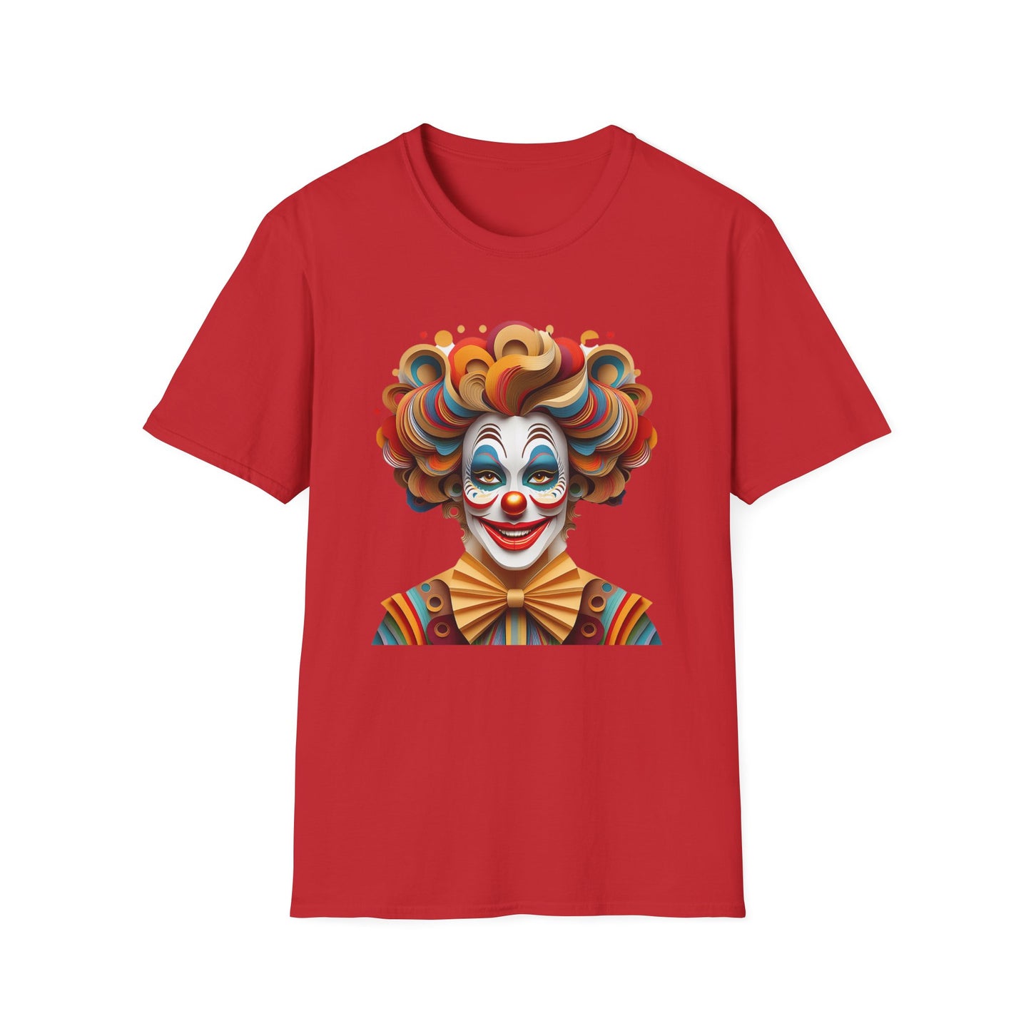 Clown Shirt, T Shirt with Clown, Funny Man Shirt, Tee Shirt with Funny Man, Circus Shirt, Shirt with Circus, Scary Man Shirt, Shirt with Scary Man