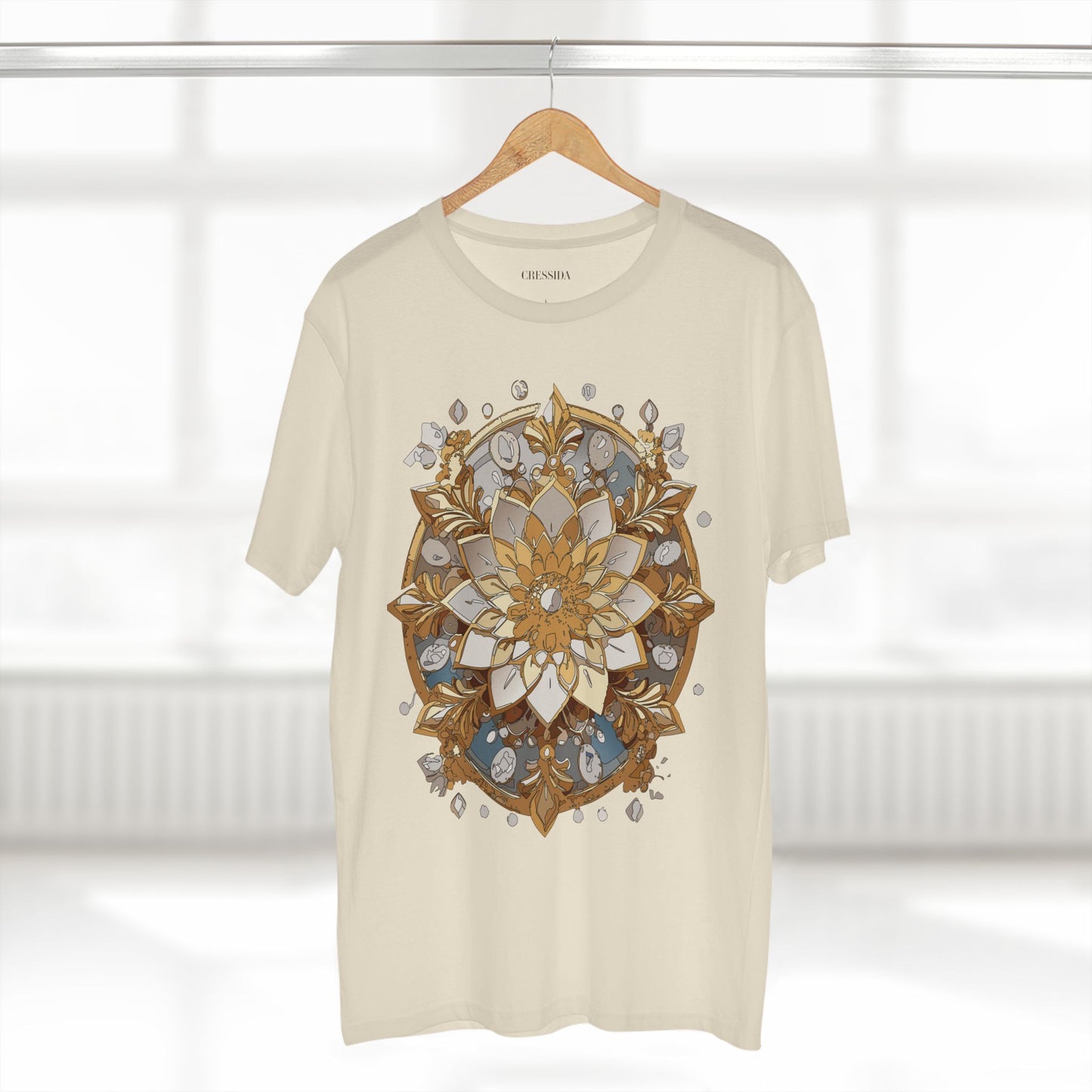 Floral Shirt, Shirt with Flower, Tee Shirt with Antique Flower