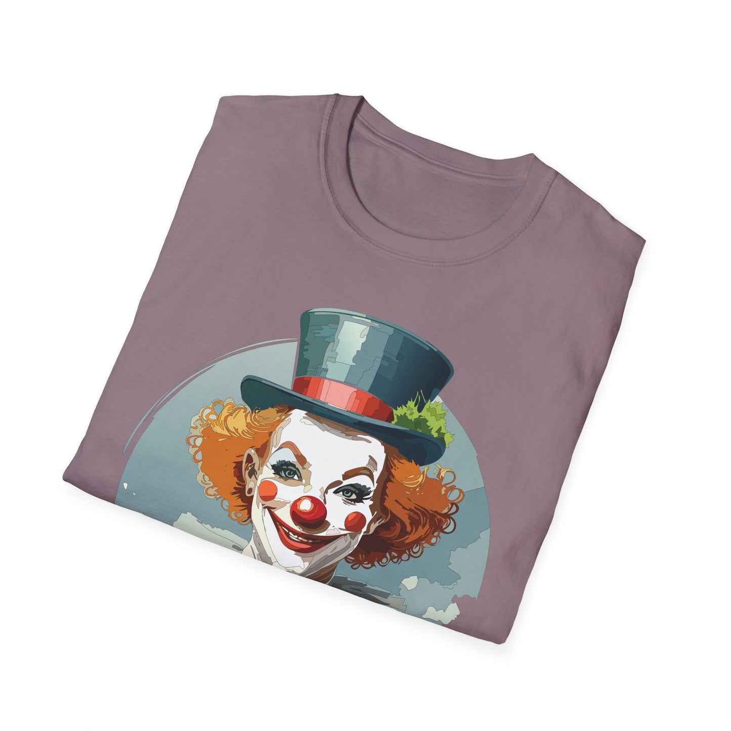 Clown Shirt, T Shirt with Clown, Funny Man Shirt, Tee Shirt with Funny Man, Circus Shirt, Shirt with Circus, Scary Man Shirt, Shirt with Scary Man