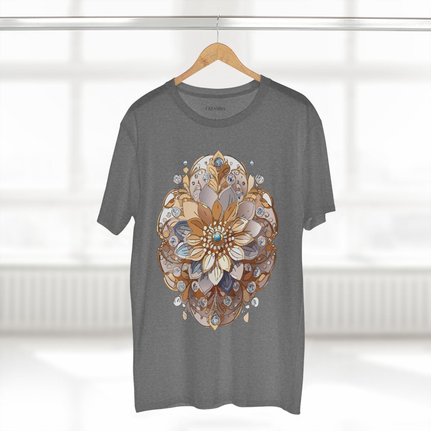 Floral Shirt, Shirt with Flower, Tee Shirt with Antique Flower