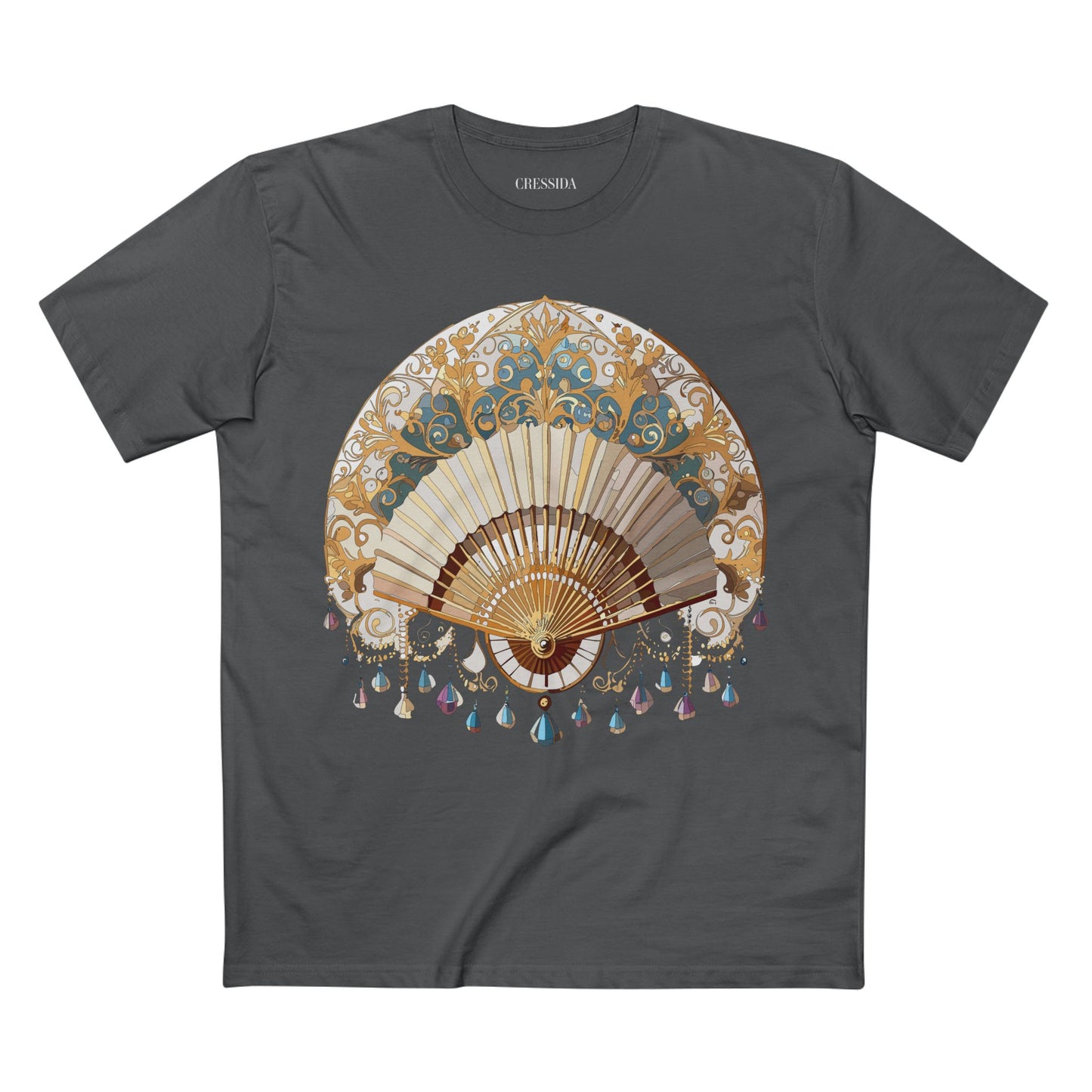 Fan shirt, Shirt with Fan, Tee Shirt with Antique Fan