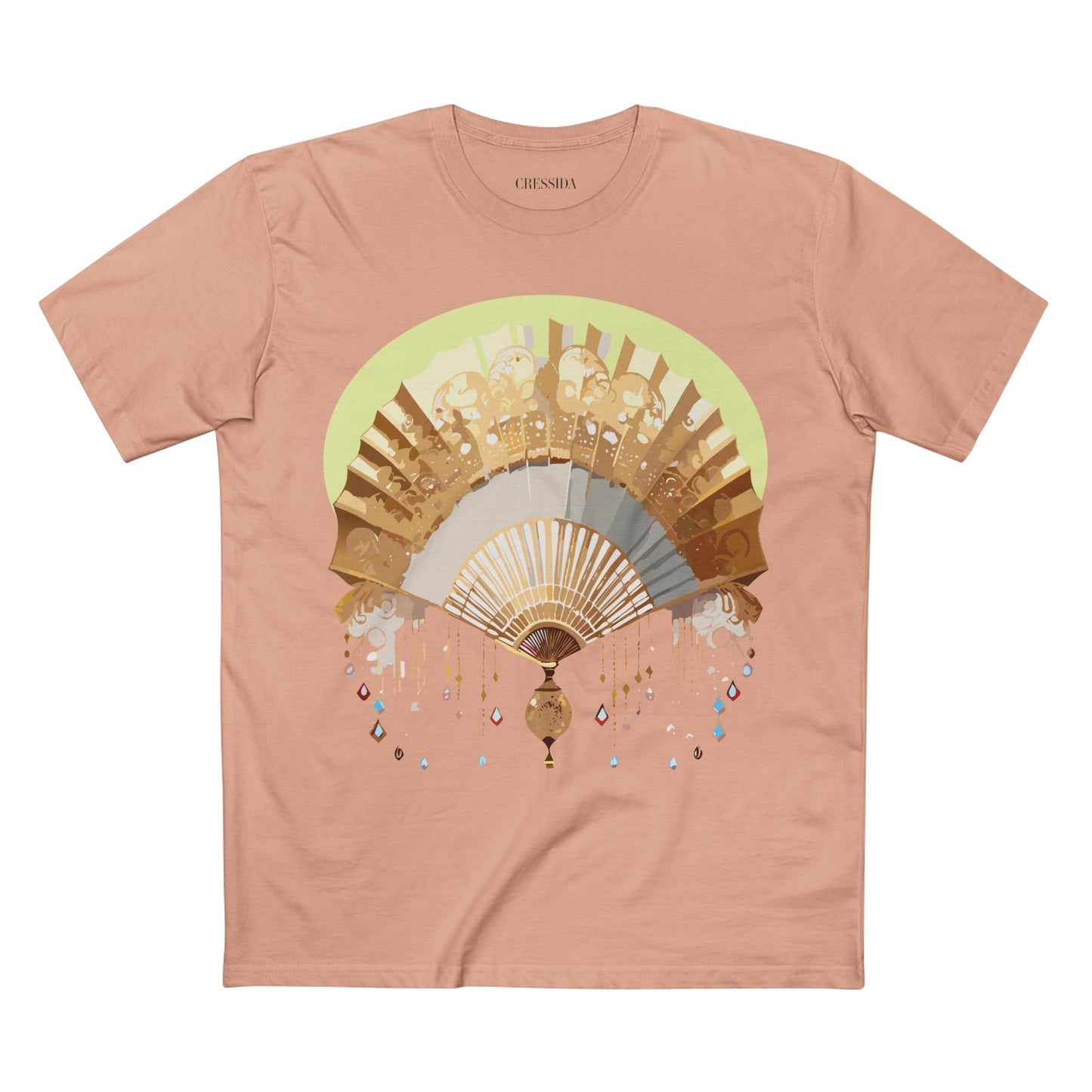 Fan shirt, Shirt with Fan, Tee Shirt with Antique Fan