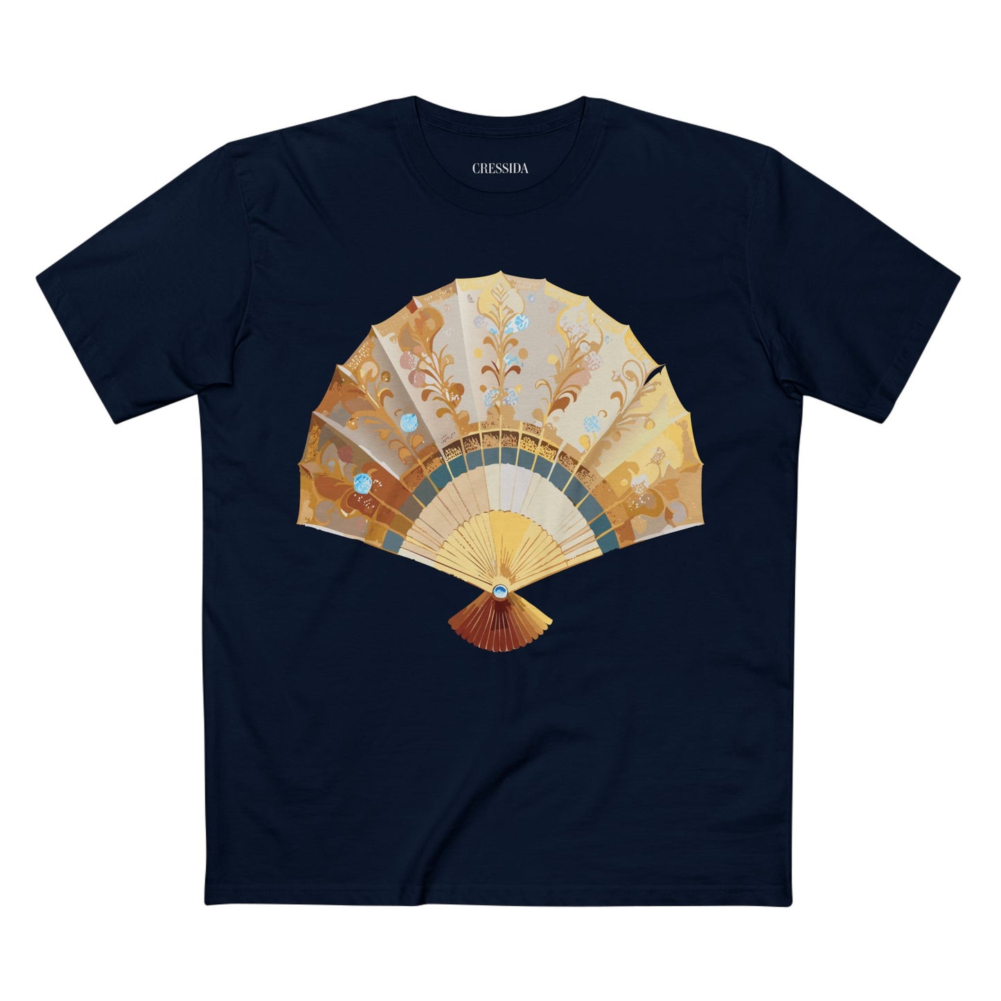 Fan shirt, Shirt with Fan, Tee Shirt with Antique Fan