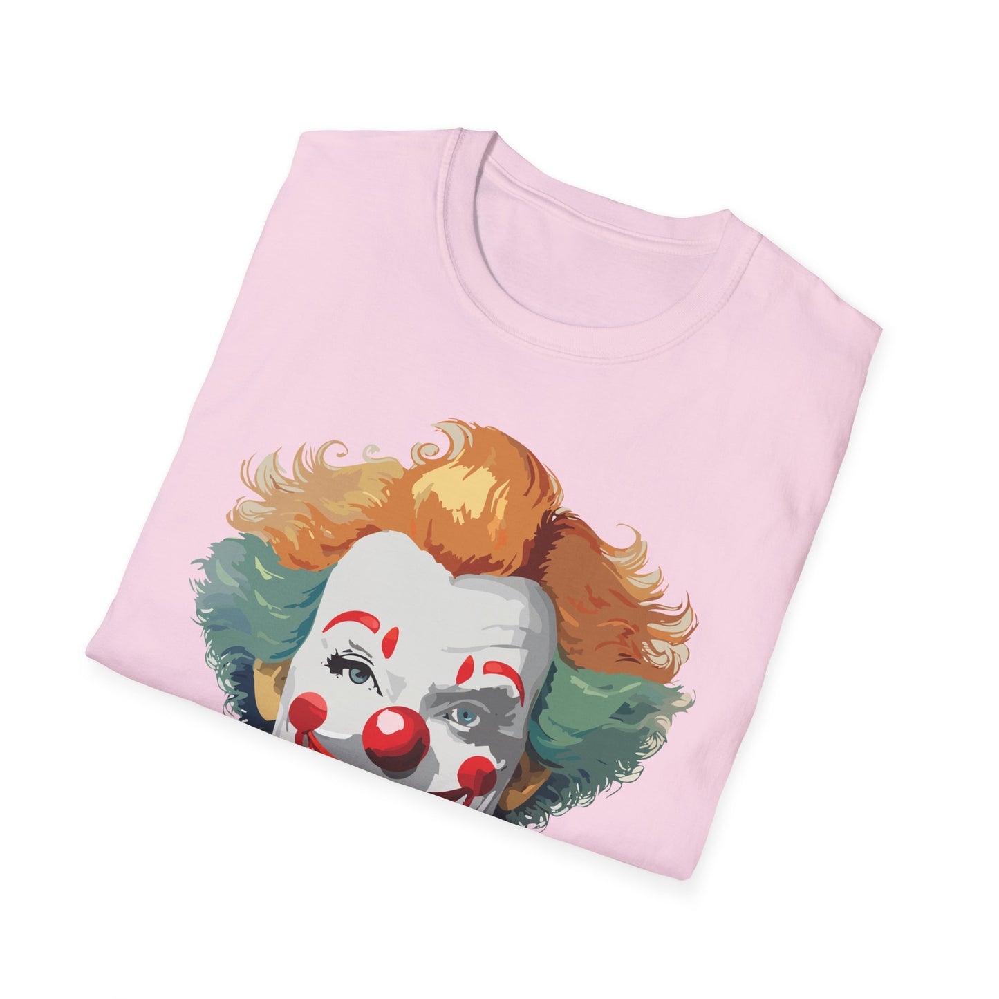 Clown Shirt, T Shirt with Clown, Funny Man Shirt, Tee Shirt with Funny Man, Circus Shirt, Shirt with Circus, Scary Man Shirt, Shirt with Scary Man