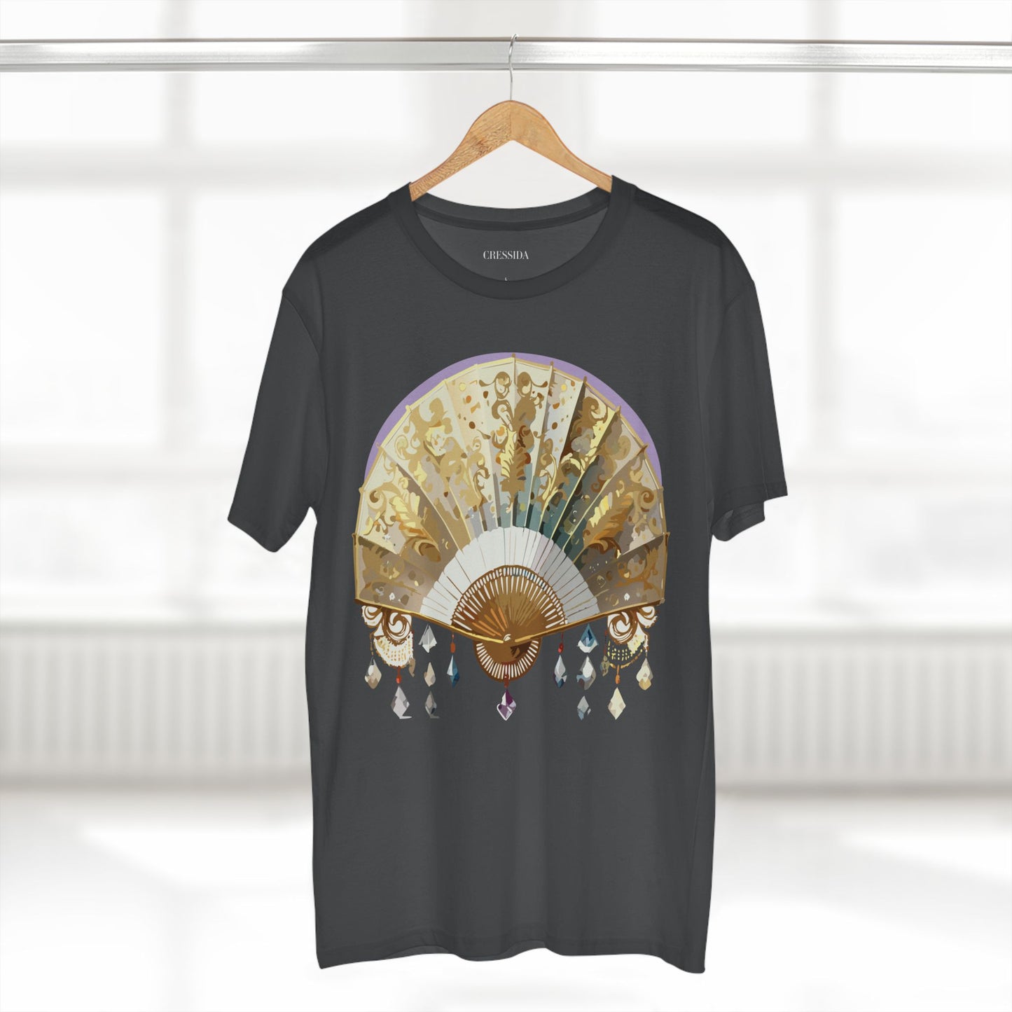 Fan shirt, Shirt with Fan, Tee Shirt with Antique Fan