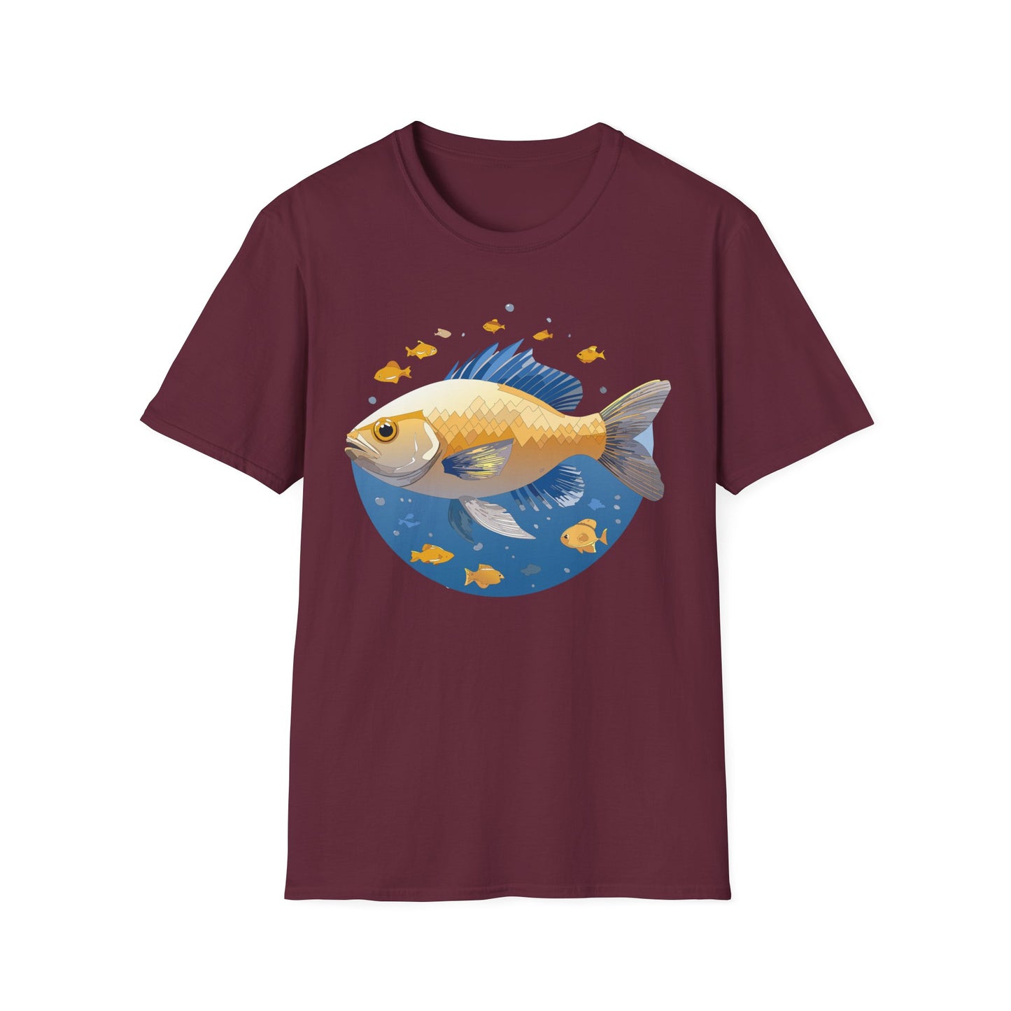 Fish Art Design Shirt, T Shirt with Fish, Graphic Shirt, Tee Shirt with Graphic Design, Shirt with Fish Graphic Art
