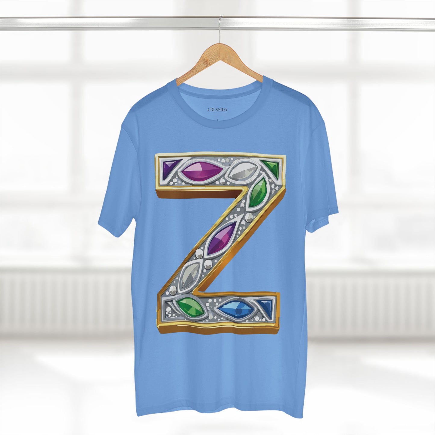 Letter Shirt, Shirt with Letters, Tee Shirt with Gold Letters