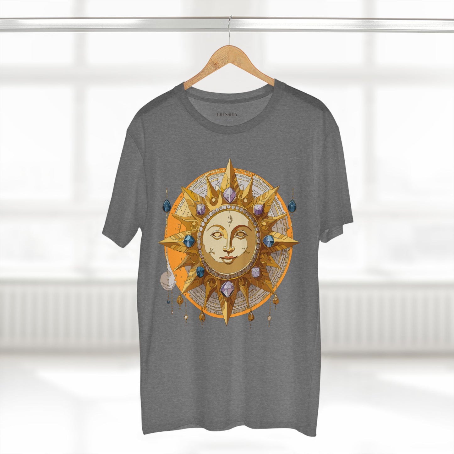 Sun Shirt, Shirt with Sun, Tee Shirt with Gold Sun