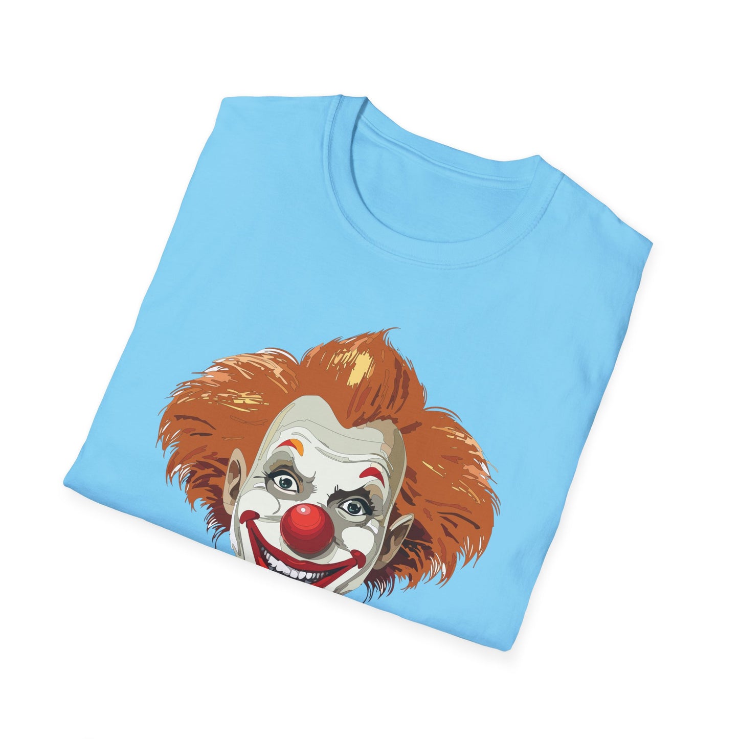 Clown Shirt, T Shirt with Clown, Funny Man Shirt, Tee Shirt with Funny Man, Circus Shirt, Shirt with Circus, Scary Man Shirt, Shirt with Scary Man
