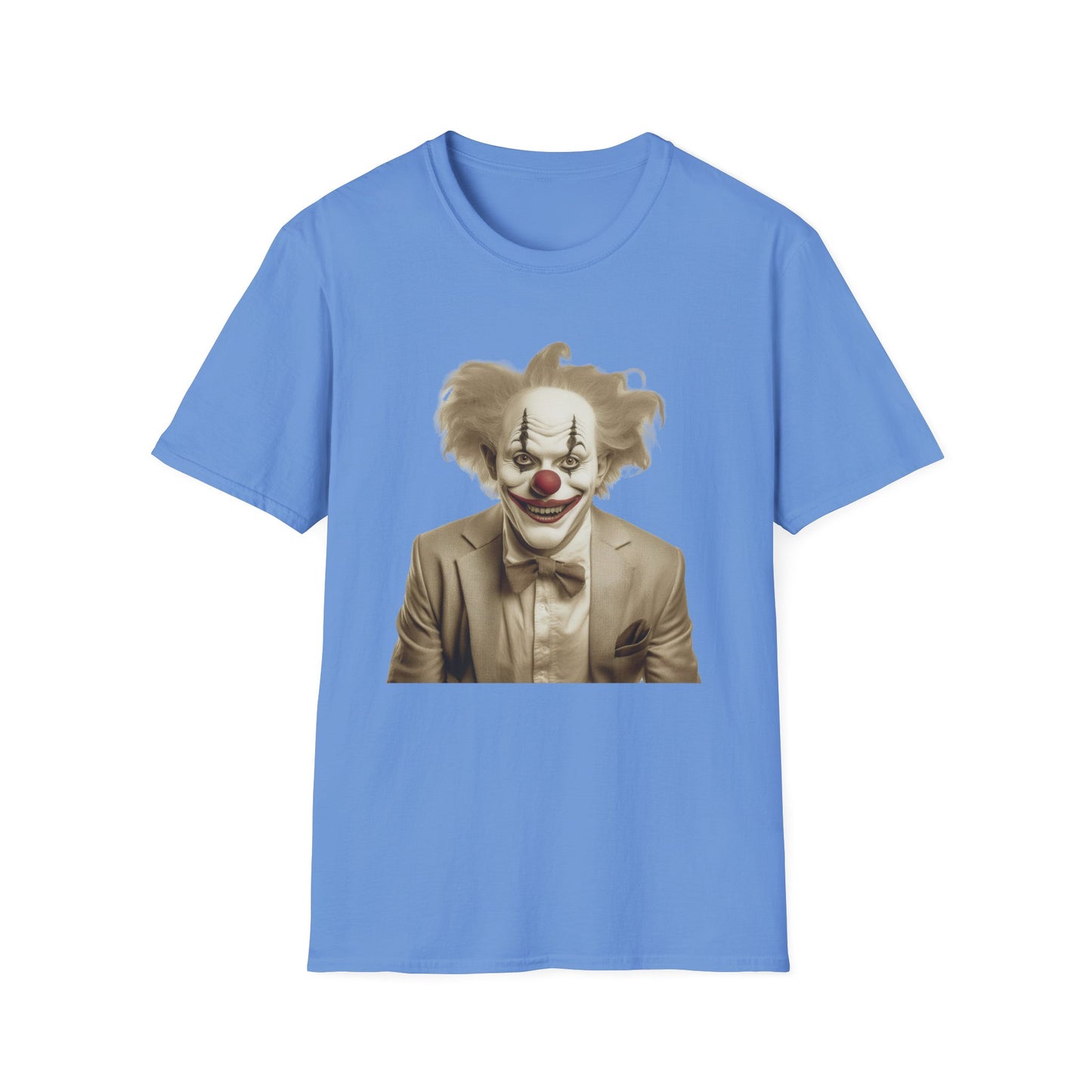 Clown Shirt, T Shirt with Clown, Funny Man Shirt, Tee Shirt with Funny Man, Circus Shirt, Shirt with Circus, Scary Man Shirt, Shirt with Scary Man