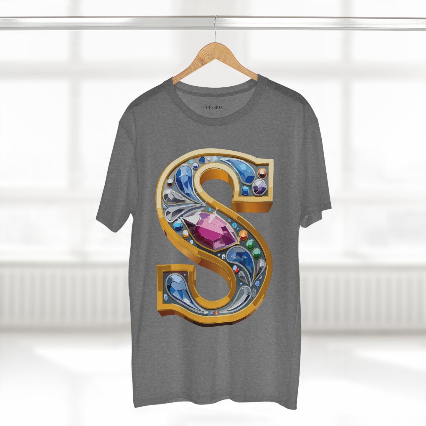 Letter Shirt, Shirt with Letters, Tee Shirt with Gold Letters