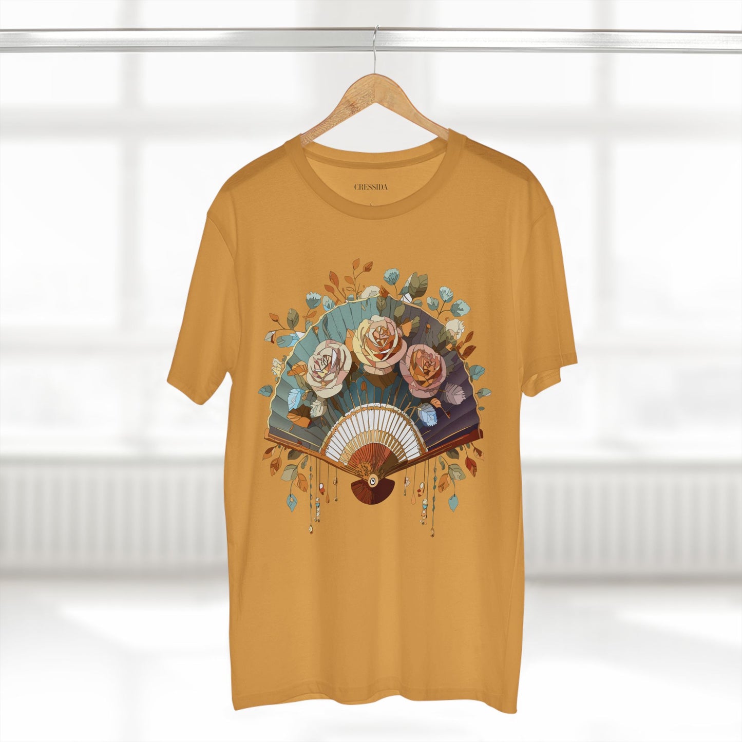 Fan shirt, Shirt with Fan, Tee Shirt with Antique Fan
