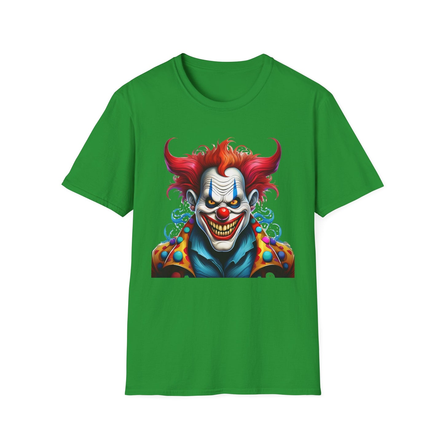 Clown Shirt, T Shirt with Clown, Funny Man Shirt, Tee Shirt with Funny Man, Circus Shirt, Shirt with Circus, Scary Man Shirt, Shirt with Scary Man