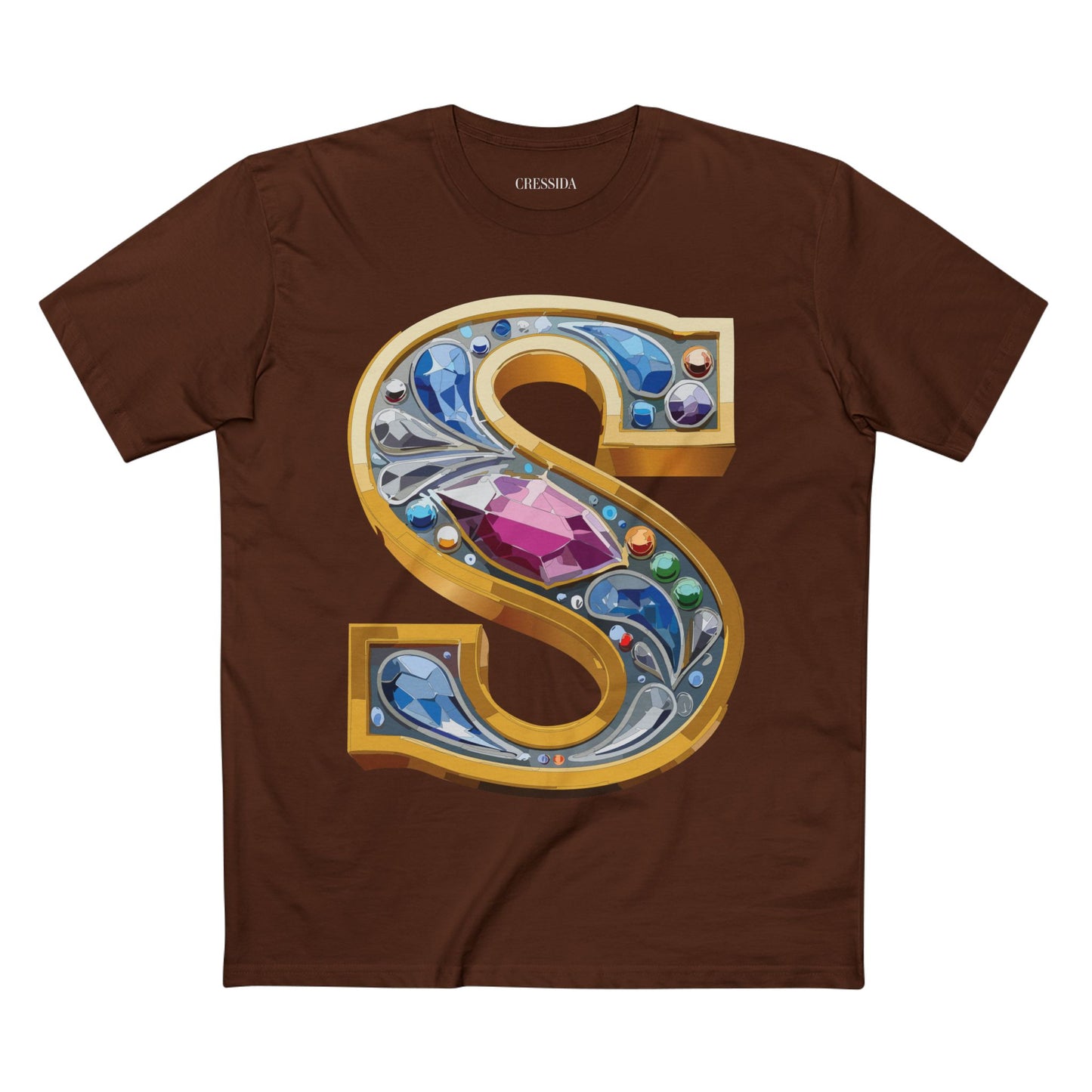 Letter Shirt, Shirt with Letters, Tee Shirt with Gold Letters