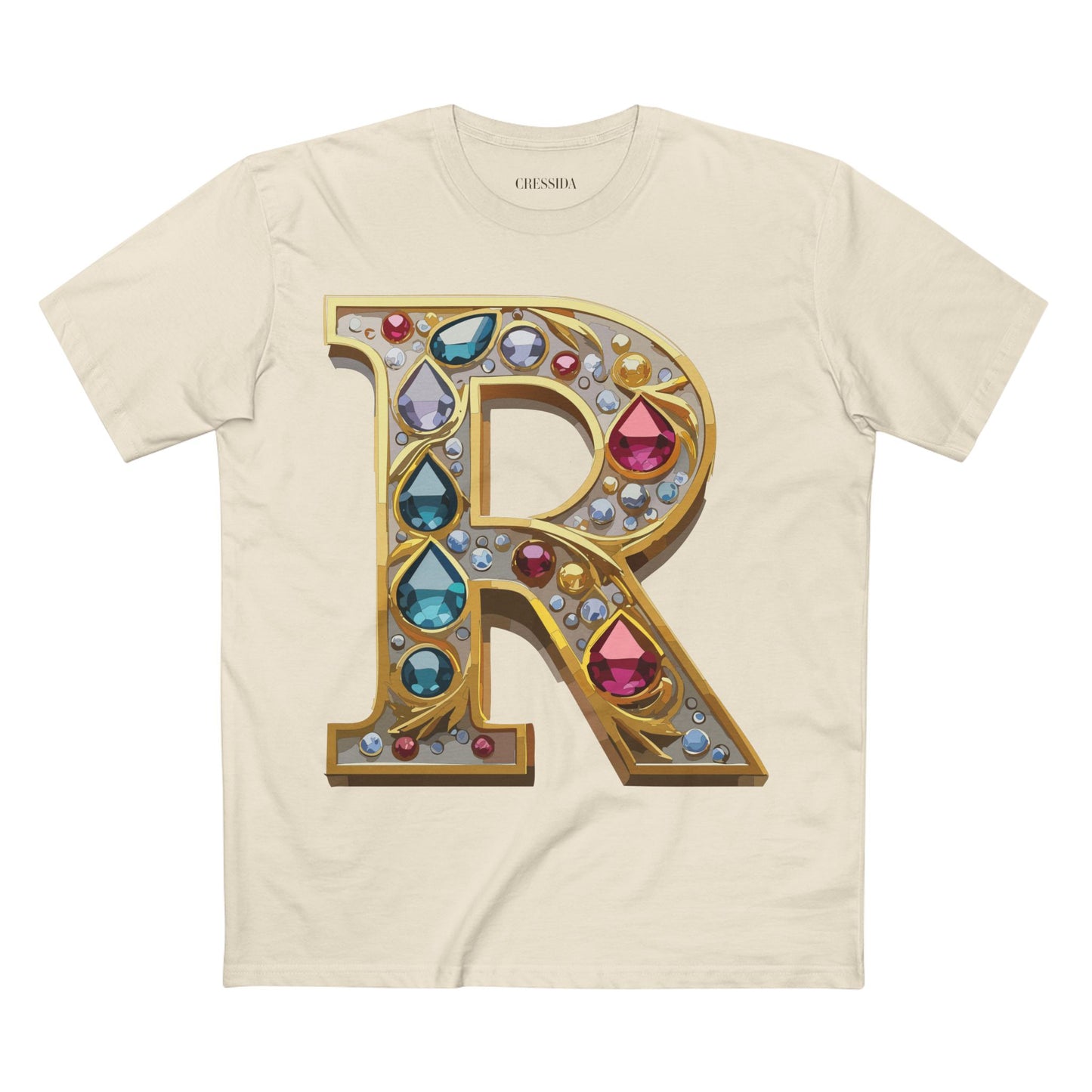 Letter Shirt, Shirt with Letters, Tee Shirt with Gold Letters