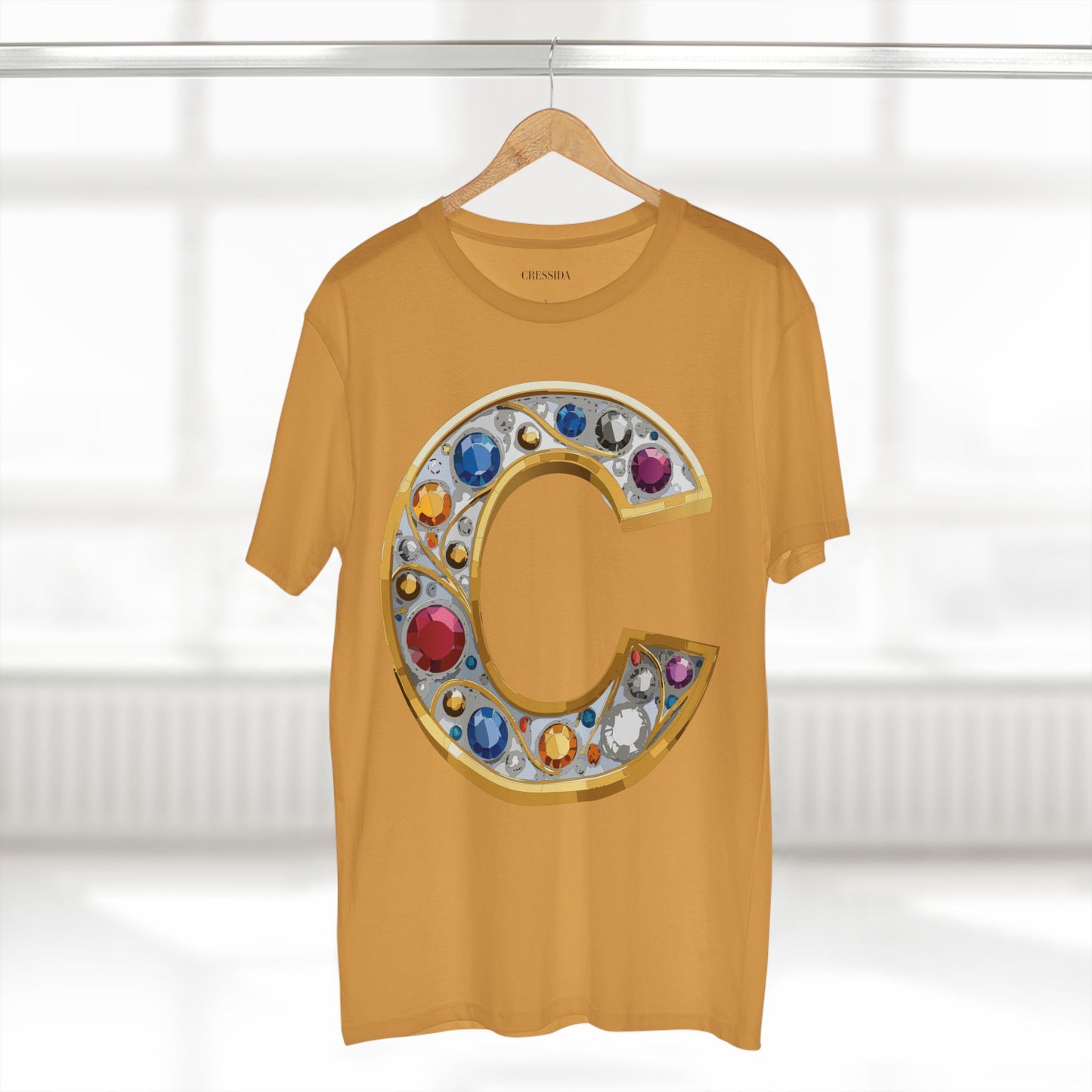 Letter Shirt, Shirt with Letters, Tee Shirt with Gold Letters