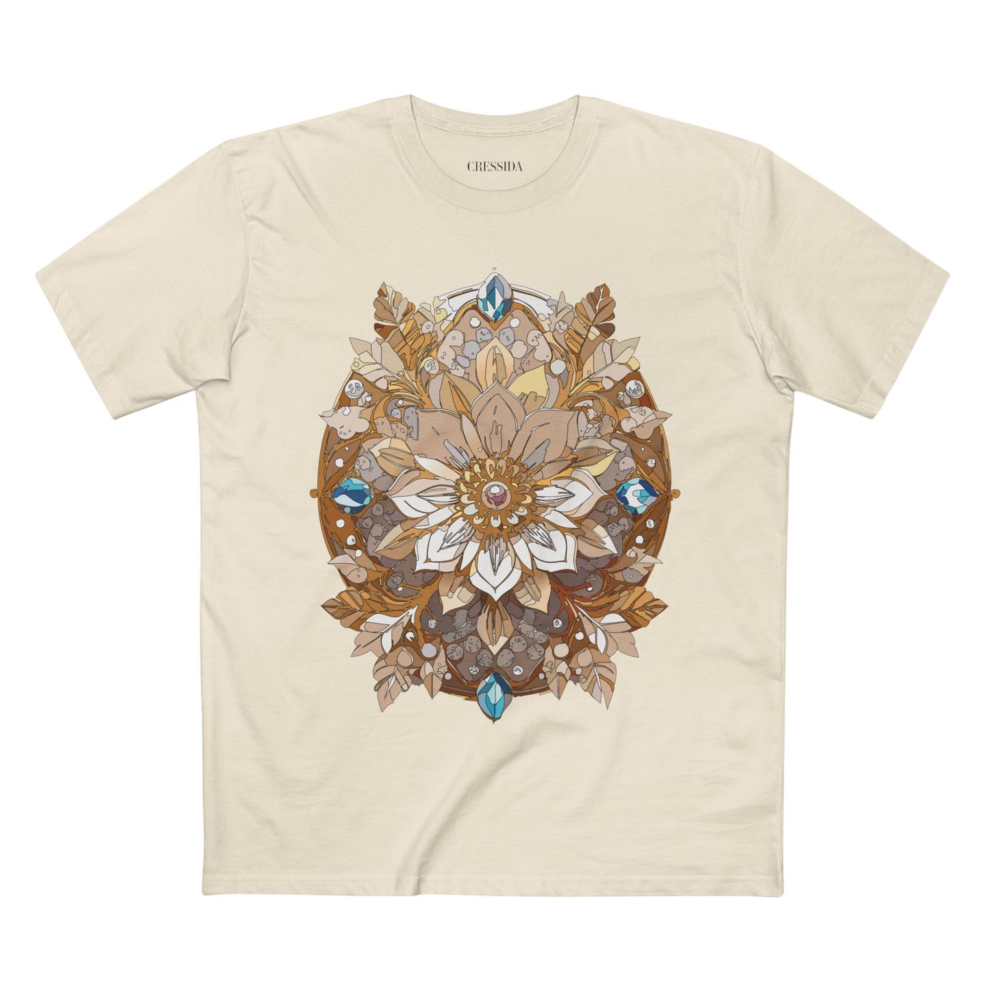 Floral Shirt, Shirt with Flower, Tee Shirt with Antique Flower