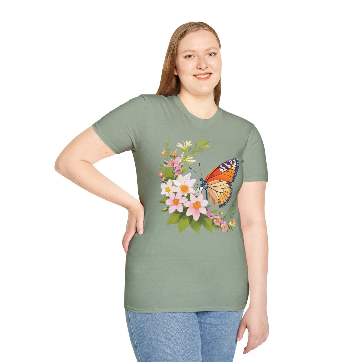 Butterfly Shirt, T Shirt with Butterfly, Monarch Shirt